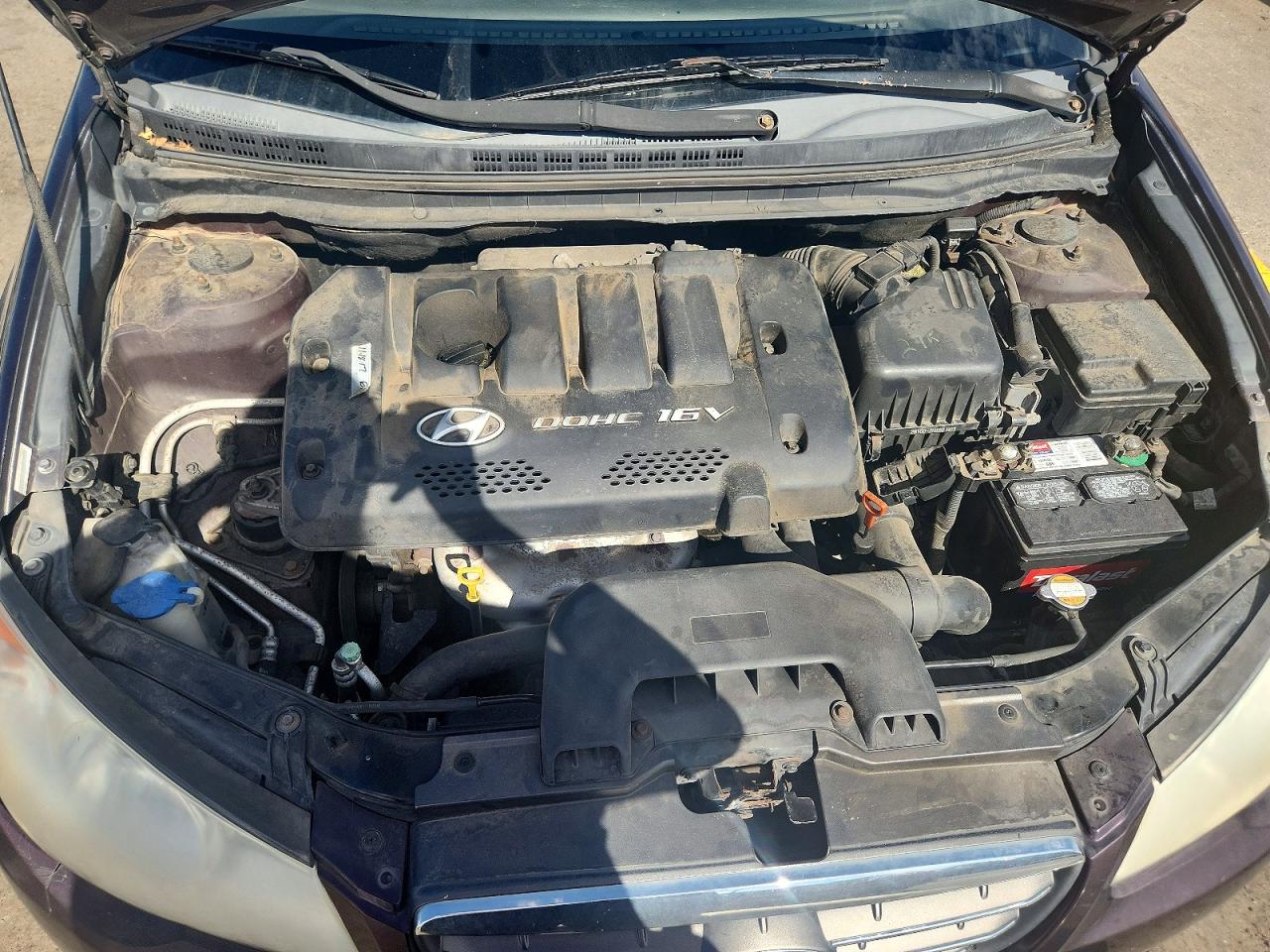 2007 Hyundai Elantra Gls Maroon vin: KMHDU46D87U079164