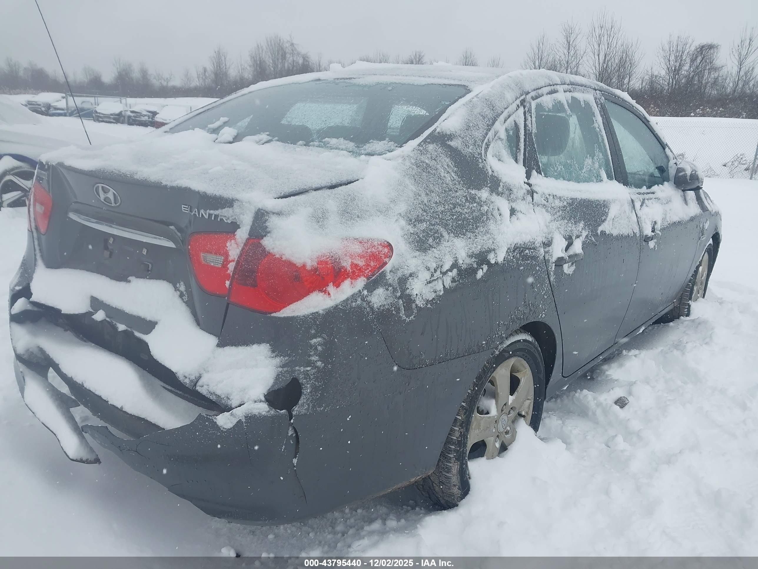 2007 Hyundai Elantra Gls/limited/se Серый vin: KMHDU46D87U090388