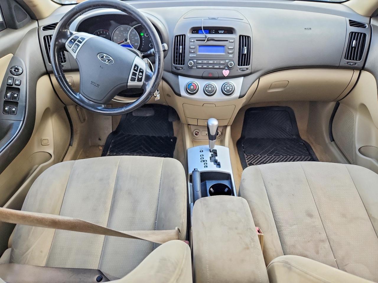 2007 Hyundai Elantra Gls White vin: KMHDU46D87U126550