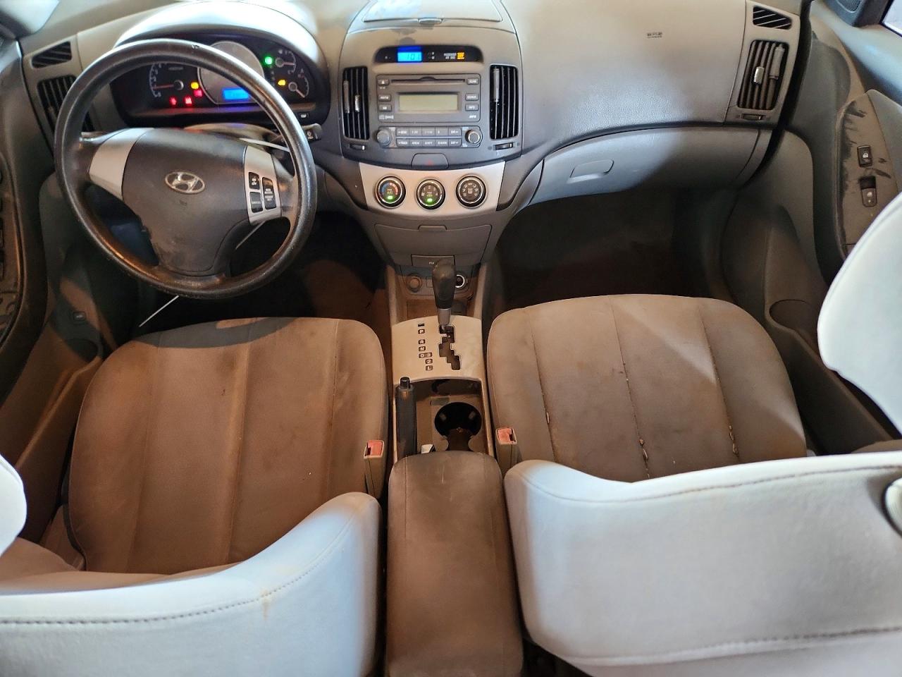 2007 Hyundai Elantra Gls Gray vin: KMHDU46D87U156504