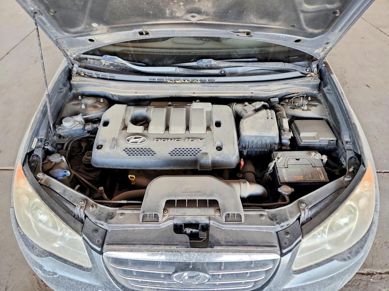 2007 Hyundai Elantra Gls Gray vin: KMHDU46D87U156504