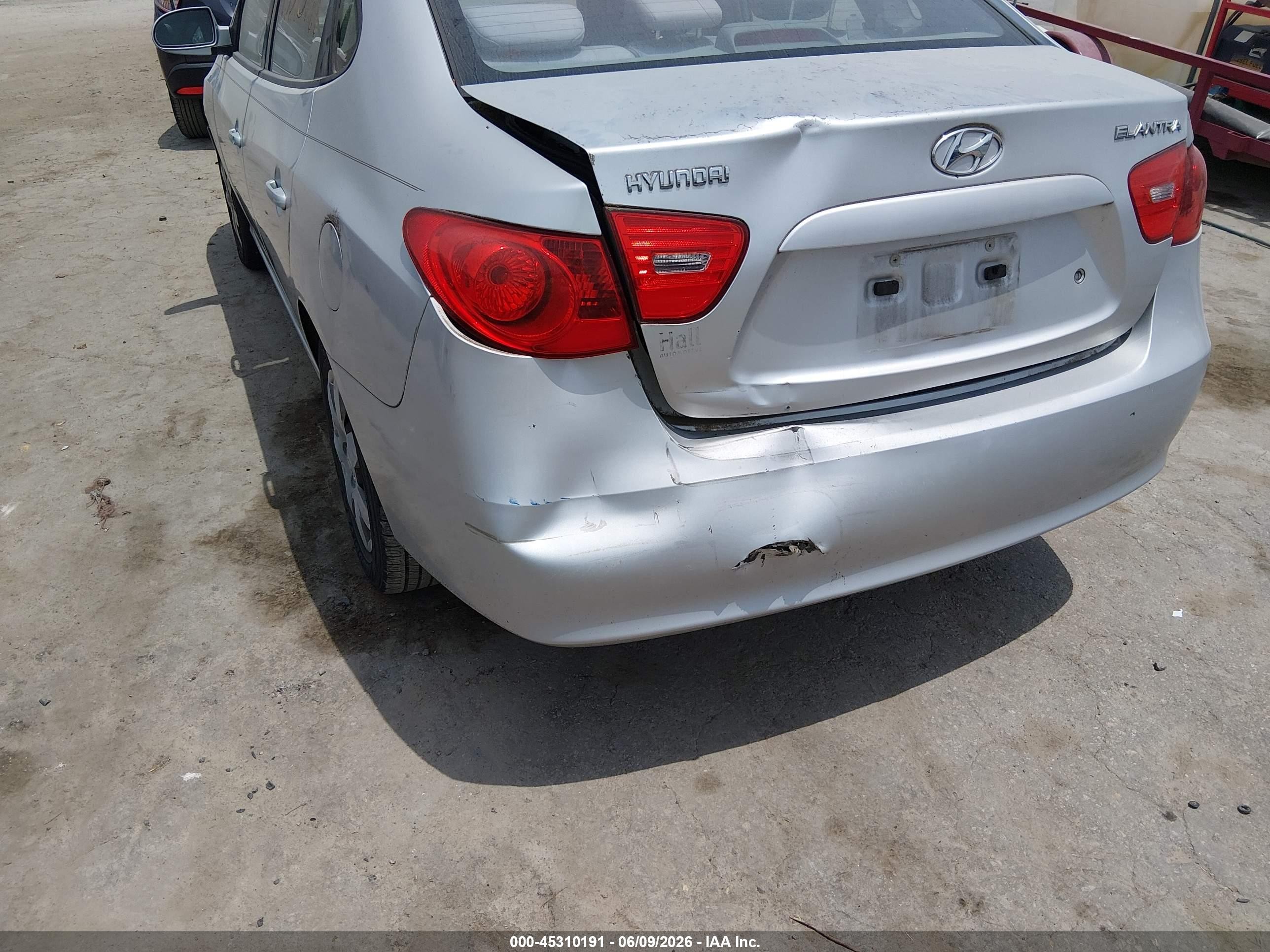 2007 Hyundai Elantra Gls/limited/ltd/se Silver vin: KMHDU46D87U172458