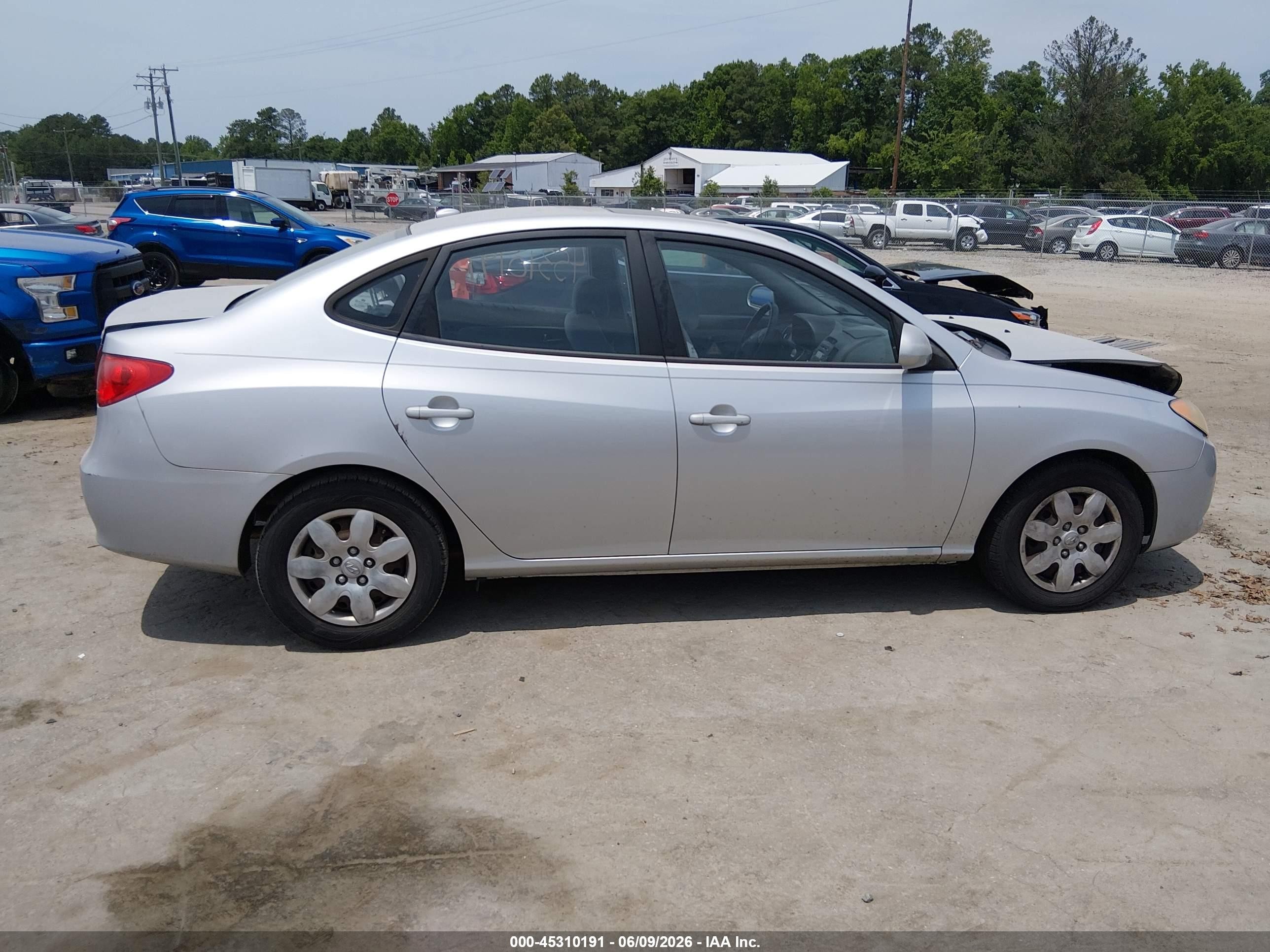 2007 Hyundai Elantra Gls/limited/ltd/se Silver vin: KMHDU46D87U172458