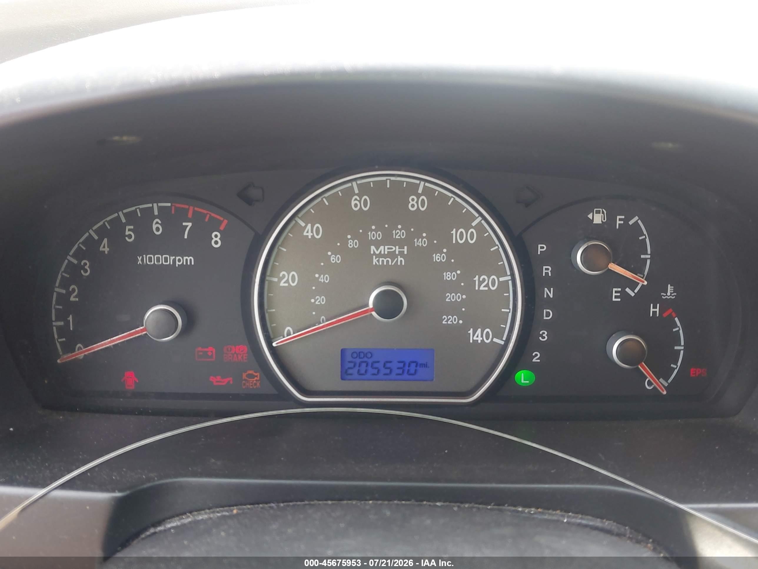 2007 Hyundai Elantra Gls/ltd/se Purple vin: KMHDU46D87U207676