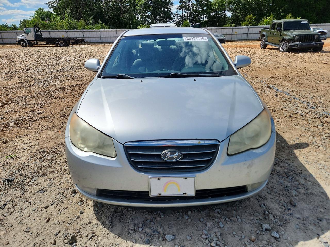 2007 Hyundai Elantra Silver vin: KMHDU46D87U220184