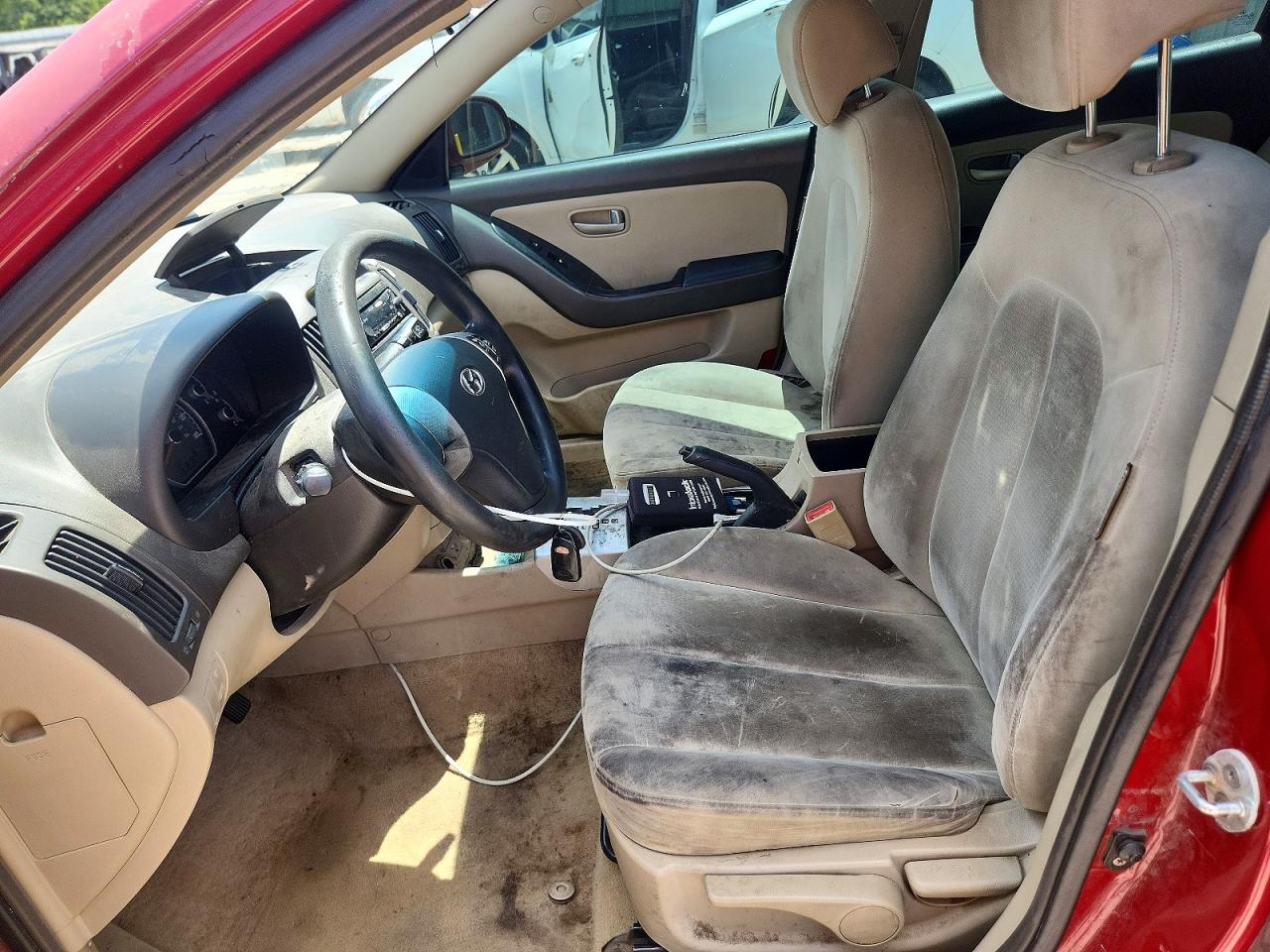 2007 Hyundai Elantra Gls/se/limited Red vin: KMHDU46D87U253699