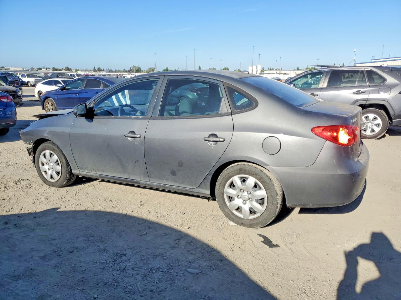 2007 Hyundai Elantra Gls Gray vin: KMHDU46D87U261396