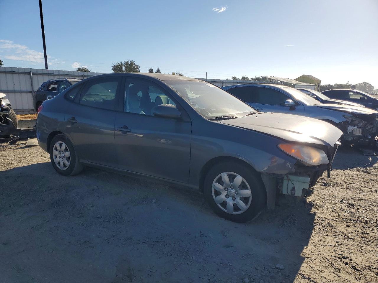 2007 Hyundai Elantra Gls Gray vin: KMHDU46D87U261396