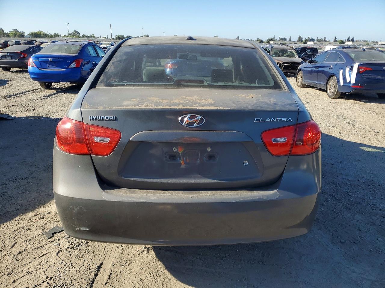 2007 Hyundai Elantra Gls Gray vin: KMHDU46D87U261396