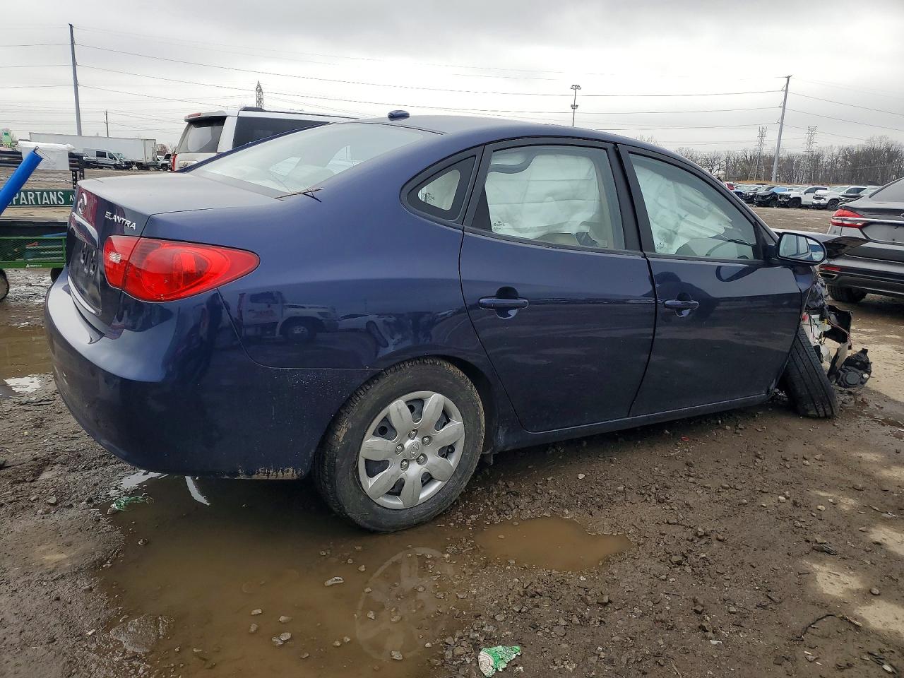 2008 Hyundai Elantra Gls Blue vin: KMHDU46D88U300800