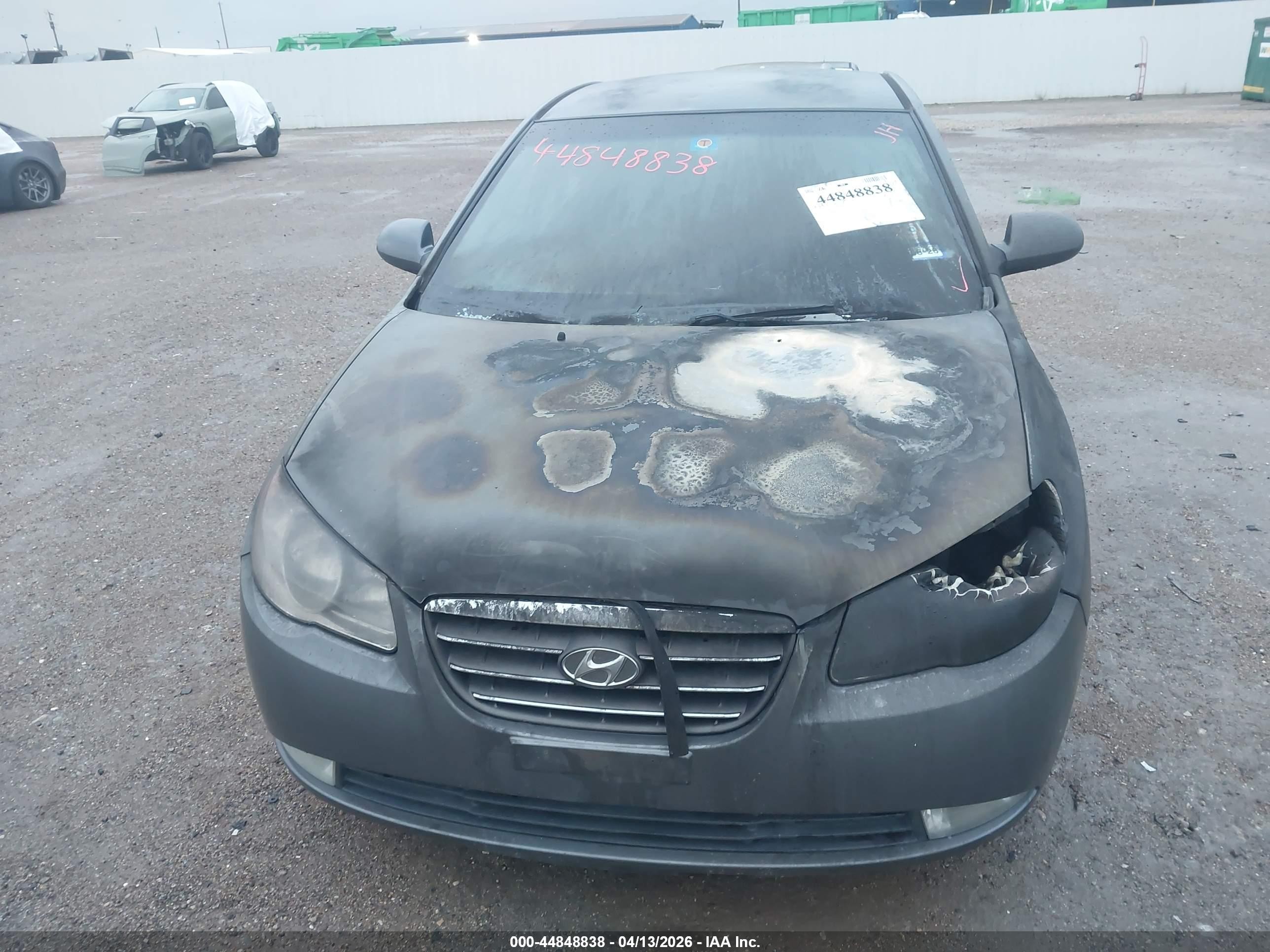 2008 Hyundai Elantra Gls/se Серый vin: KMHDU46D88U312817