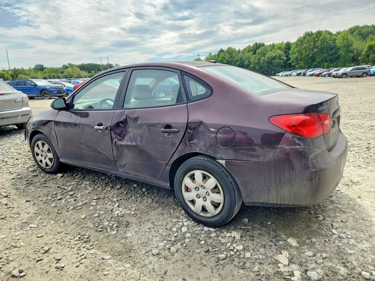 2008 Hyundai Elantra Gls Purple vin: KMHDU46D88U330945