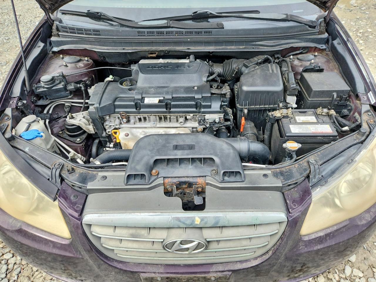 2008 Hyundai Elantra Gls Purple vin: KMHDU46D88U330945
