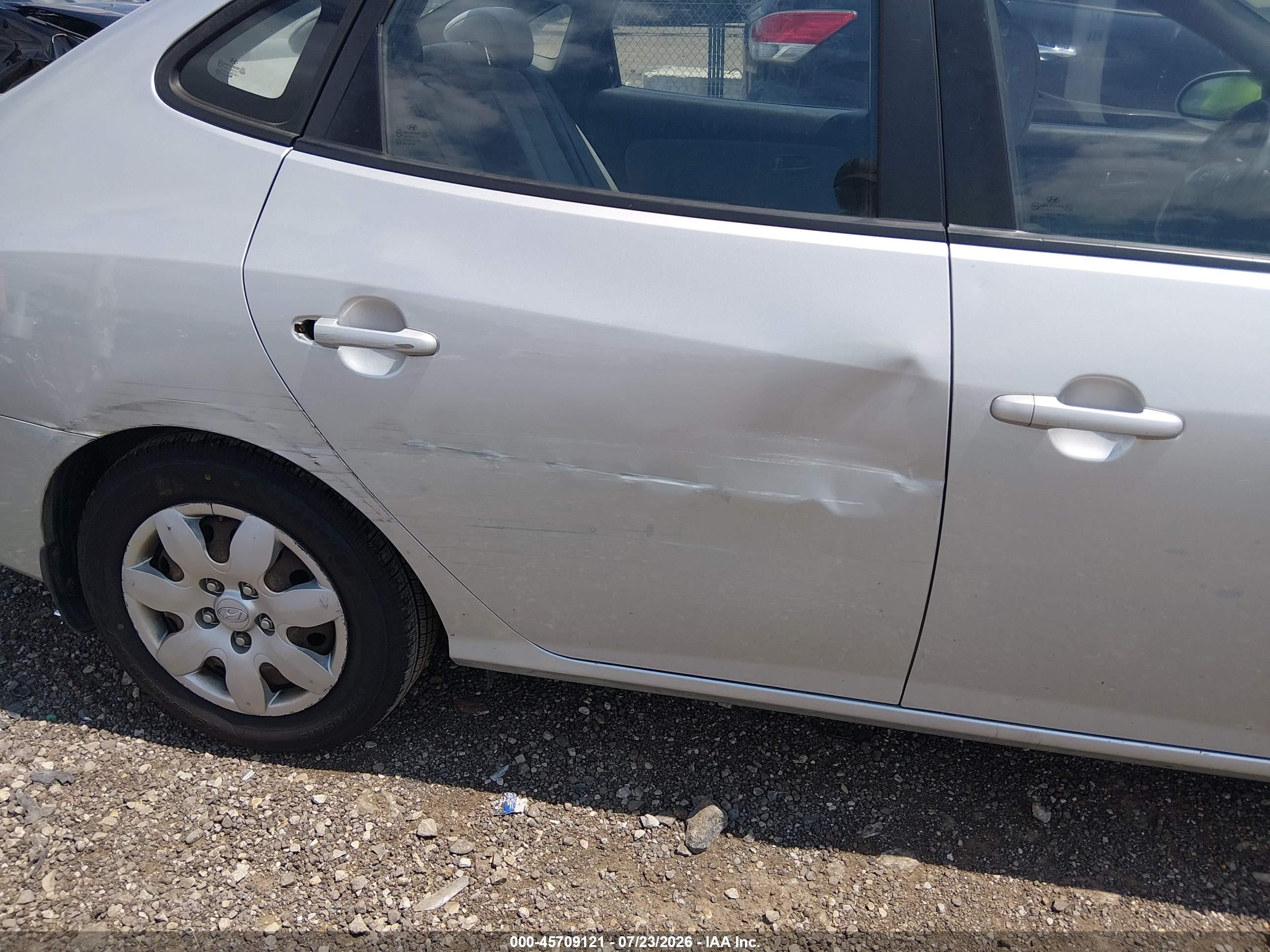 2008 Hyundai Elantra Gls/se Silver vin: KMHDU46D88U332954