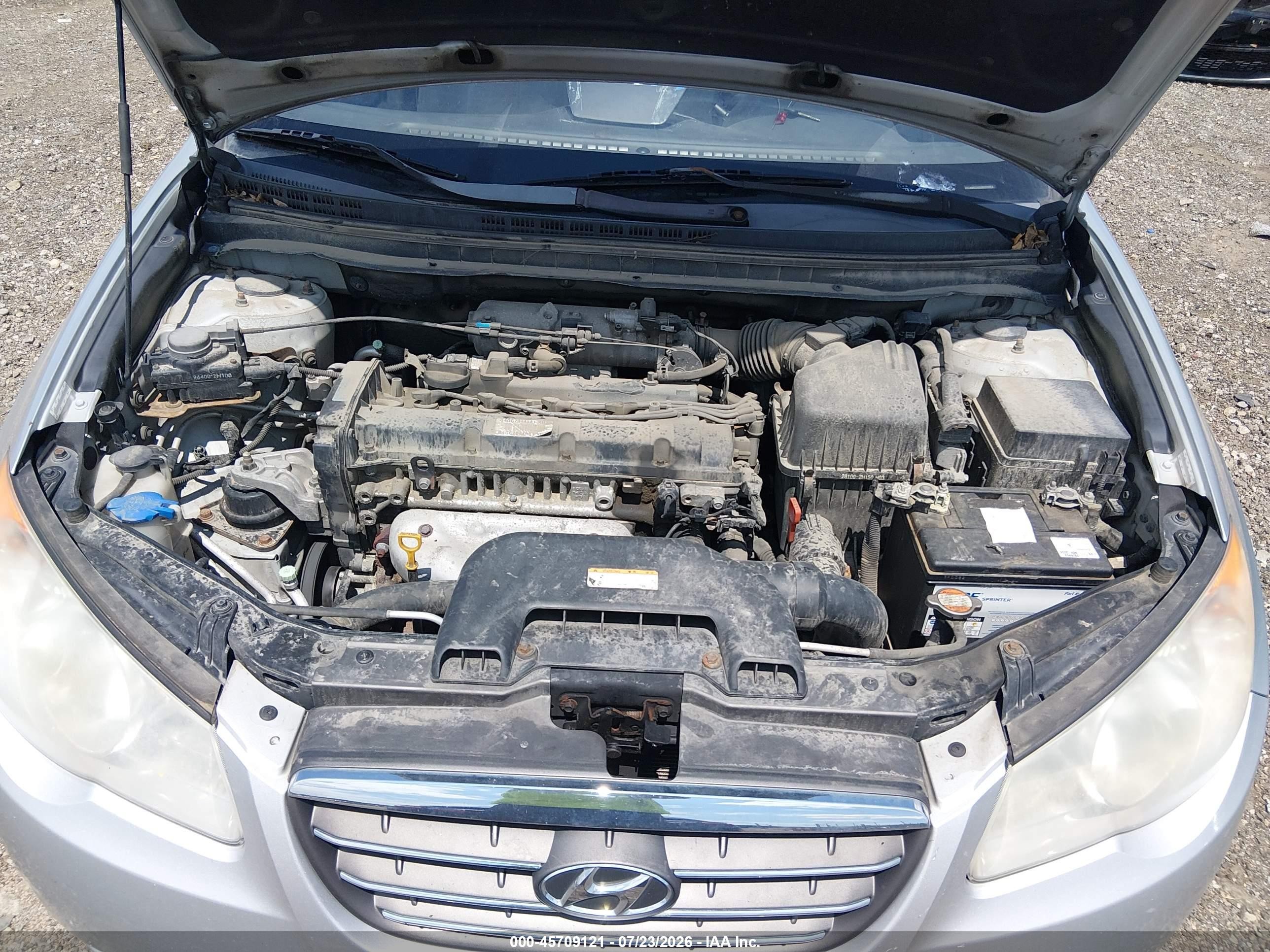 2008 Hyundai Elantra Gls/se Silver vin: KMHDU46D88U332954