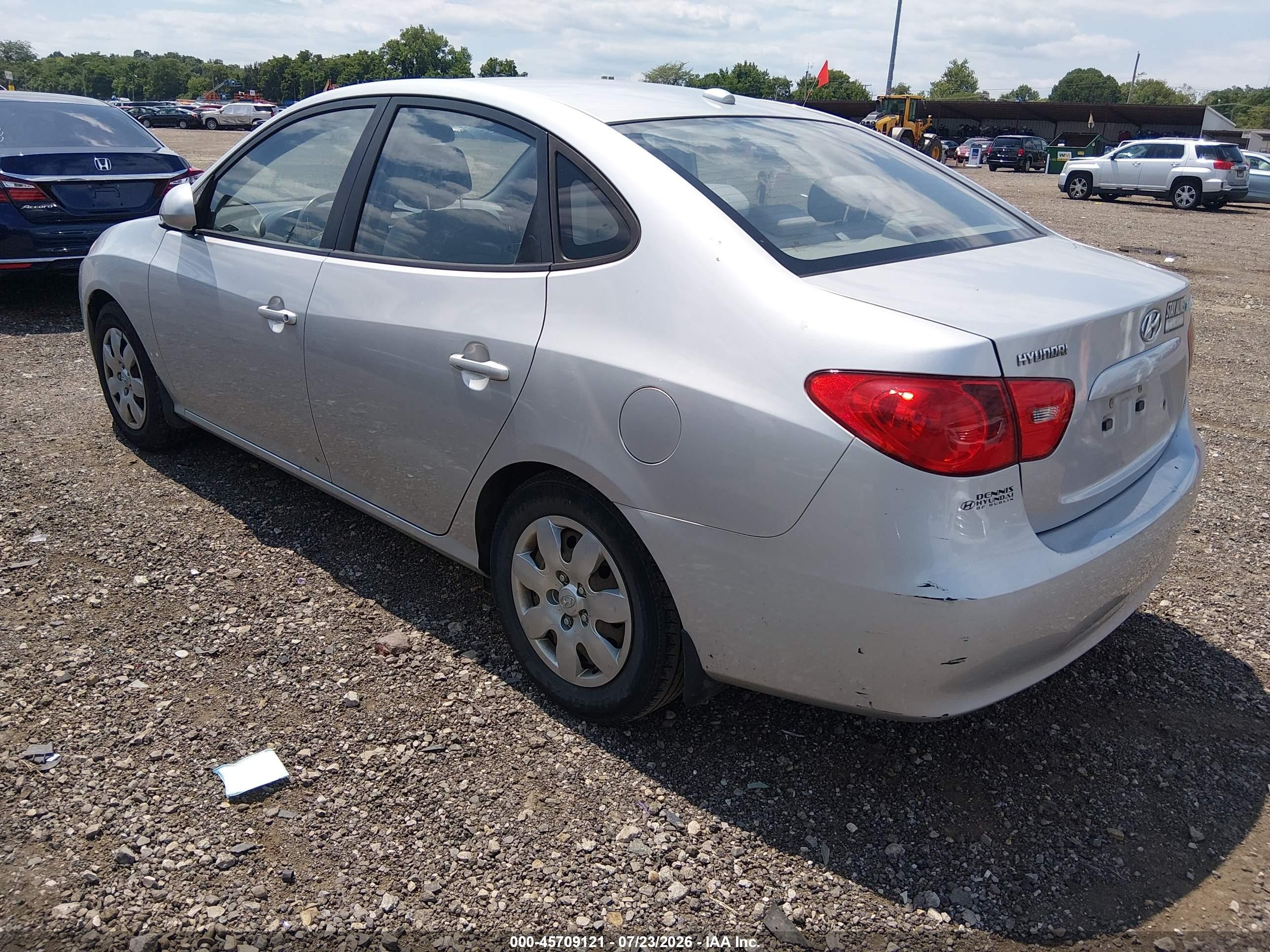 2008 Hyundai Elantra Gls/se Silver vin: KMHDU46D88U332954