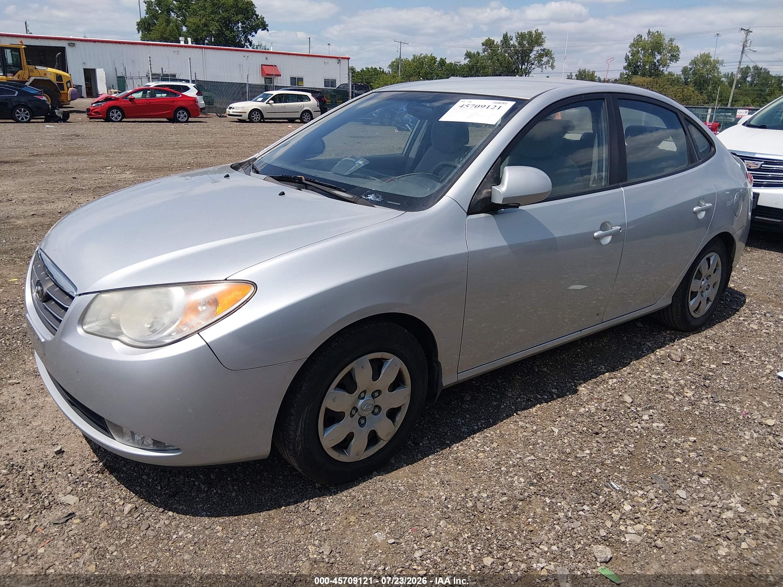 2008 Hyundai Elantra Gls/se Silver vin: KMHDU46D88U332954