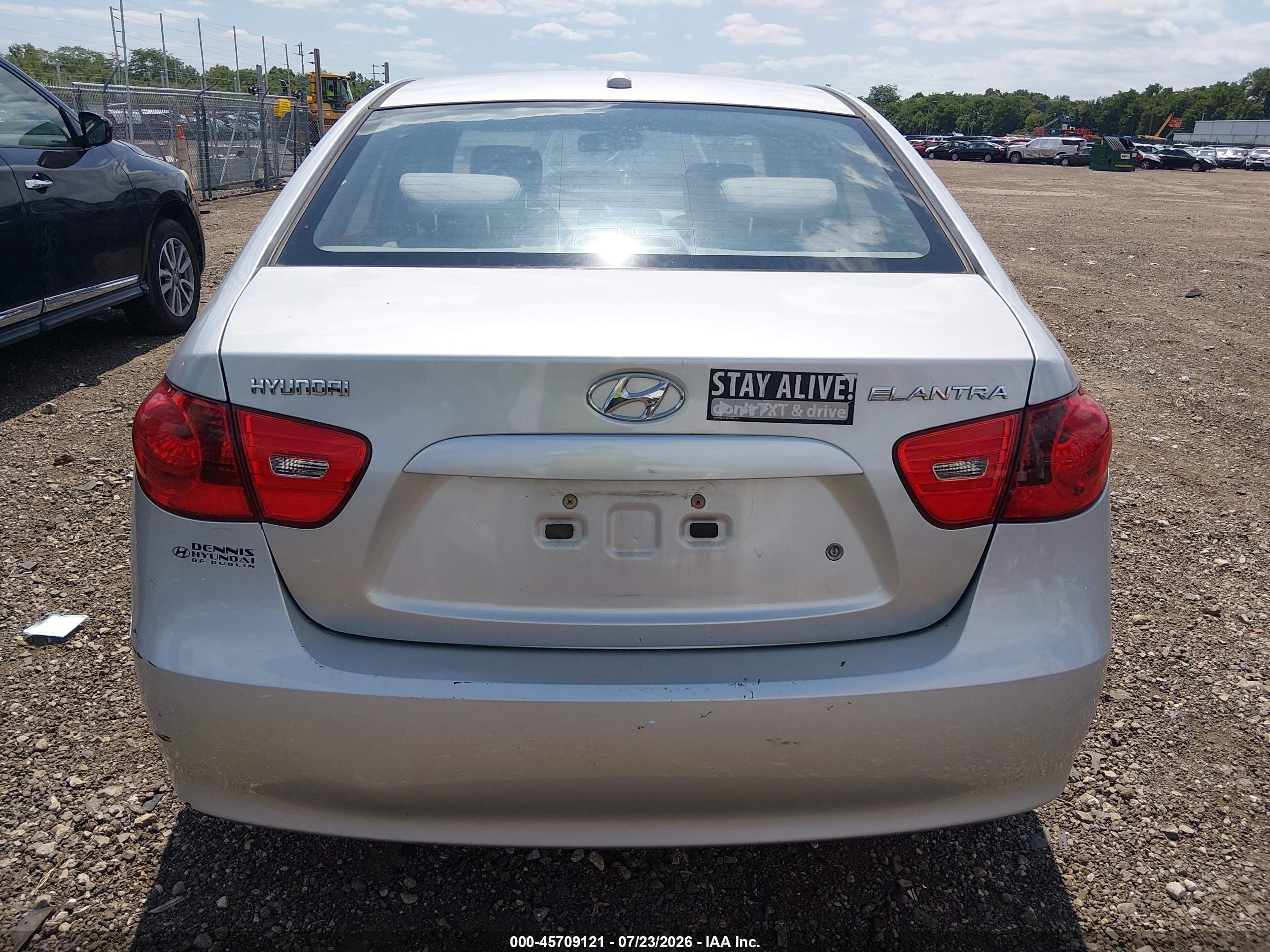 2008 Hyundai Elantra Gls/se Silver vin: KMHDU46D88U332954