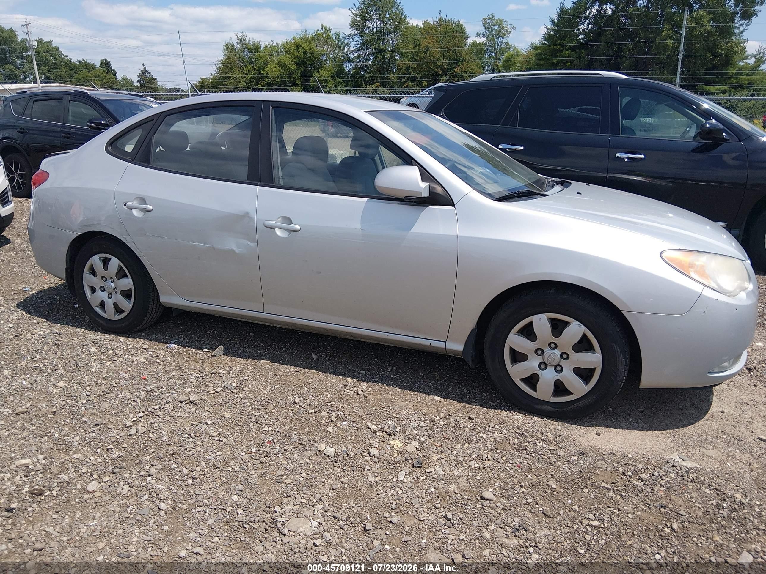 2008 Hyundai Elantra Gls/se Silver vin: KMHDU46D88U332954