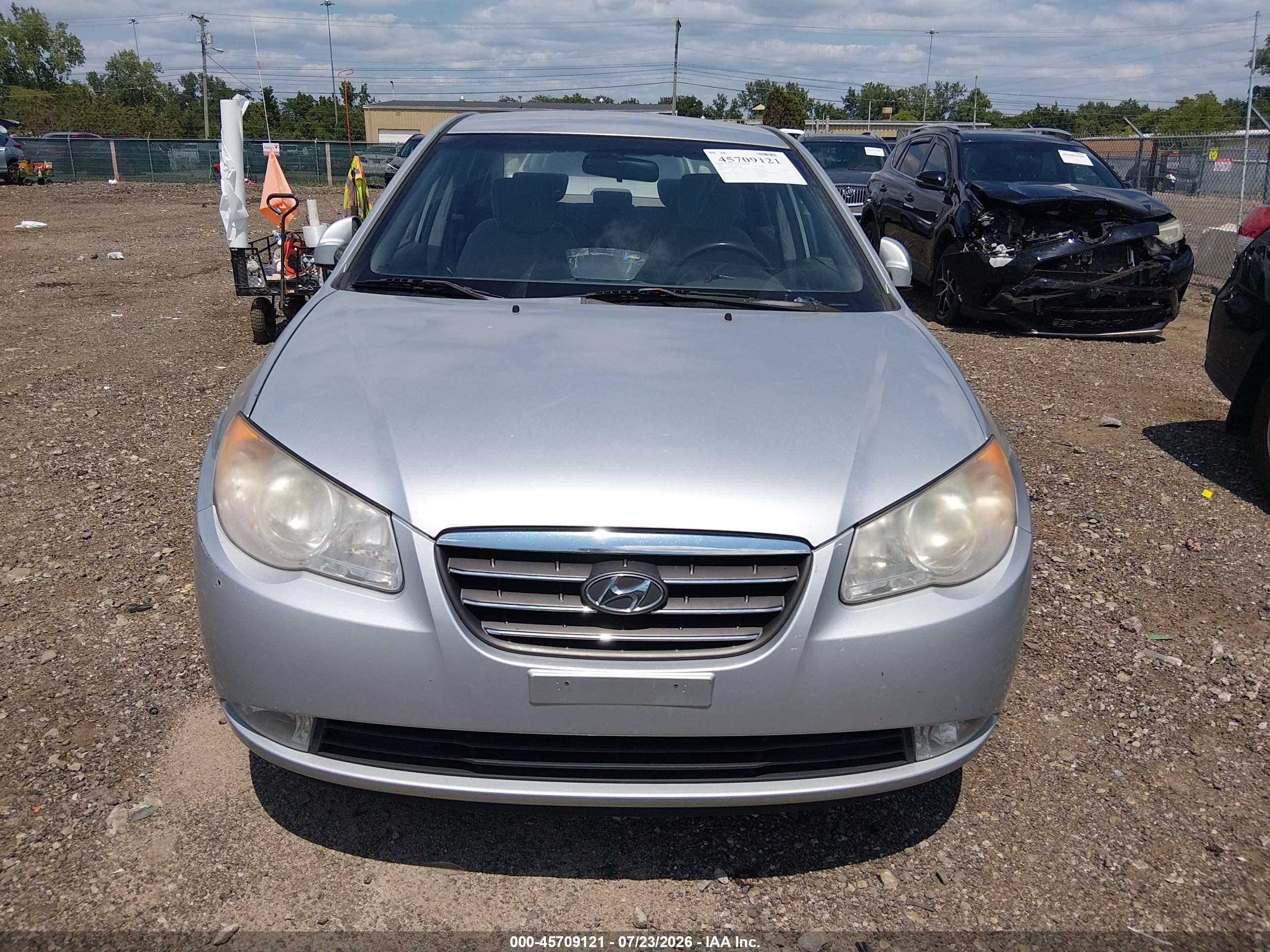 2008 Hyundai Elantra Gls/se Silver vin: KMHDU46D88U332954