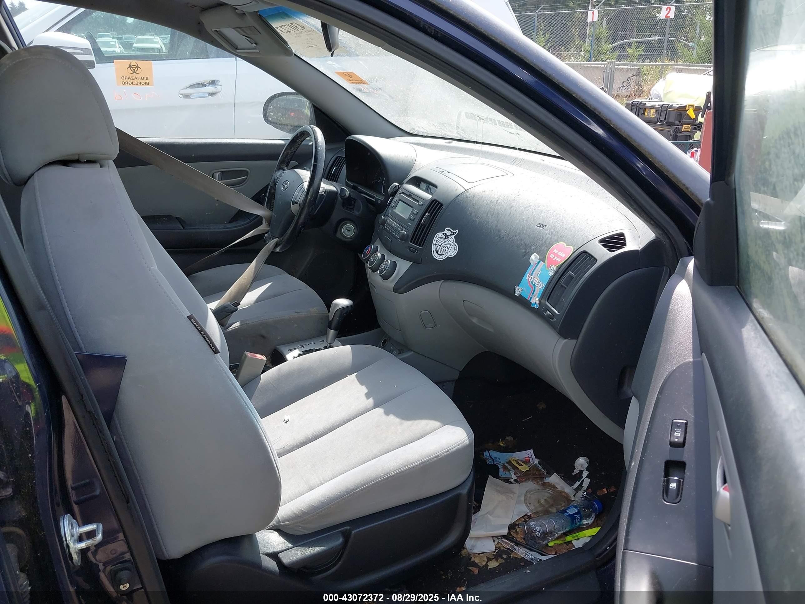 2008 Hyundai Elantra Gls/se/limited Dark Blue vin: KMHDU46D88U335823