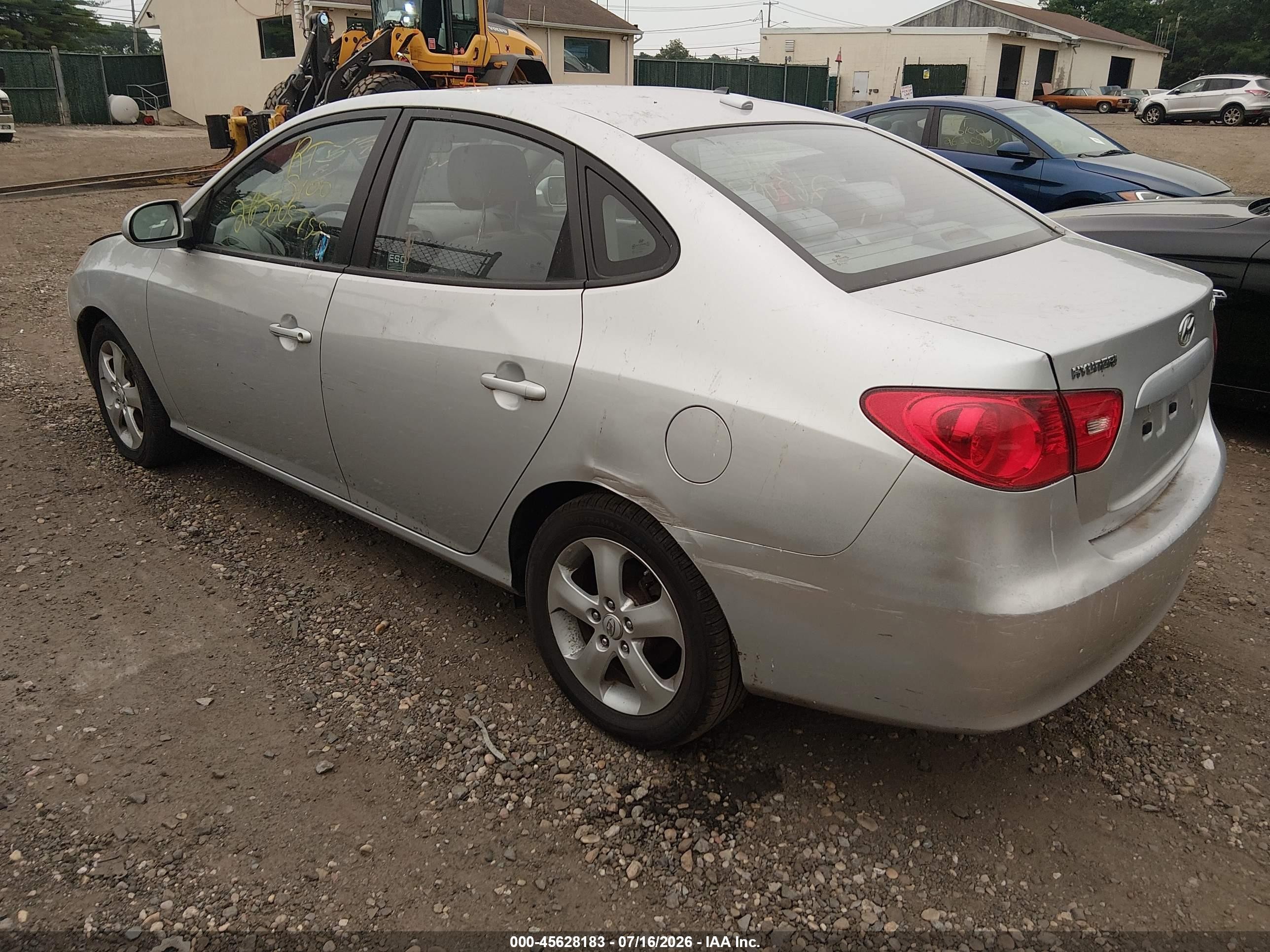 2008 Hyundai Elantra Gls/se Gray vin: KMHDU46D88U415848