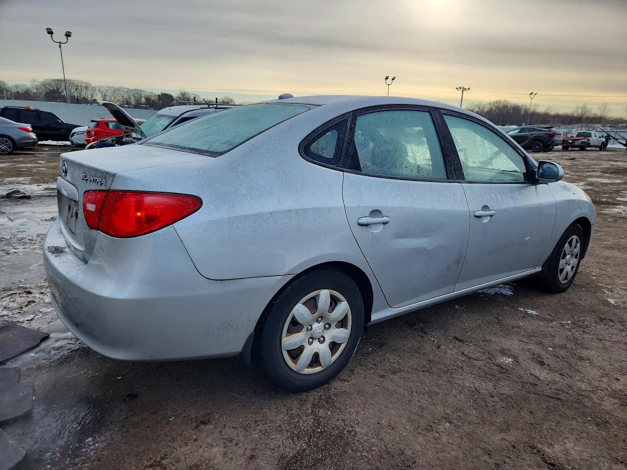 2008 Hyundai Elantra Gls Silver vin: KMHDU46D88U449790