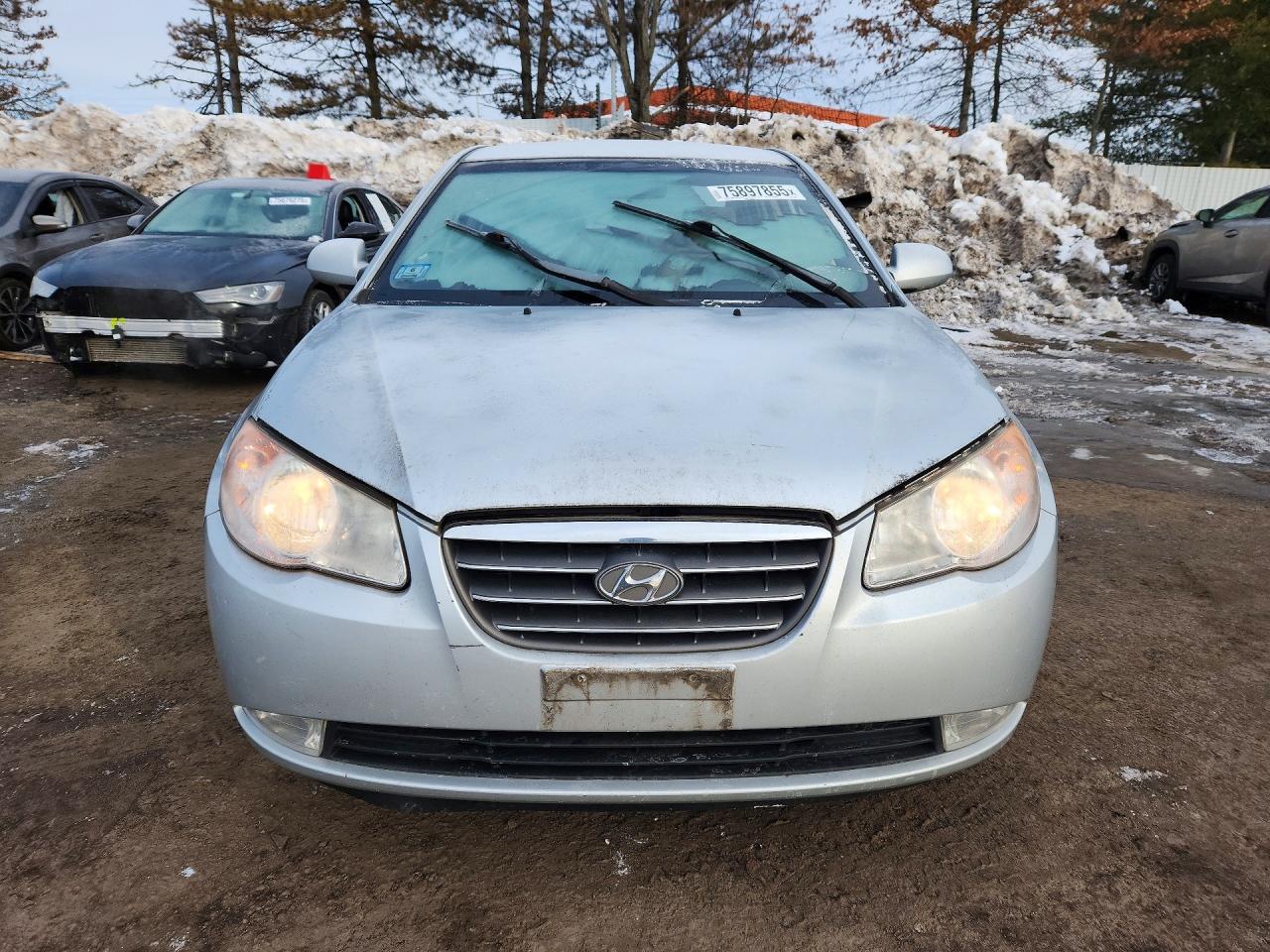 2008 Hyundai Elantra Gls Silver vin: KMHDU46D88U449790