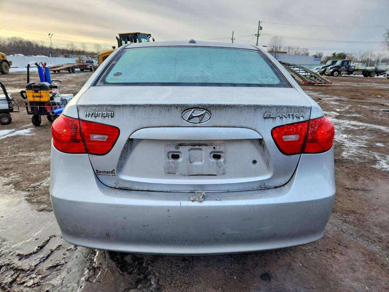 2008 Hyundai Elantra Gls Silver vin: KMHDU46D88U449790
