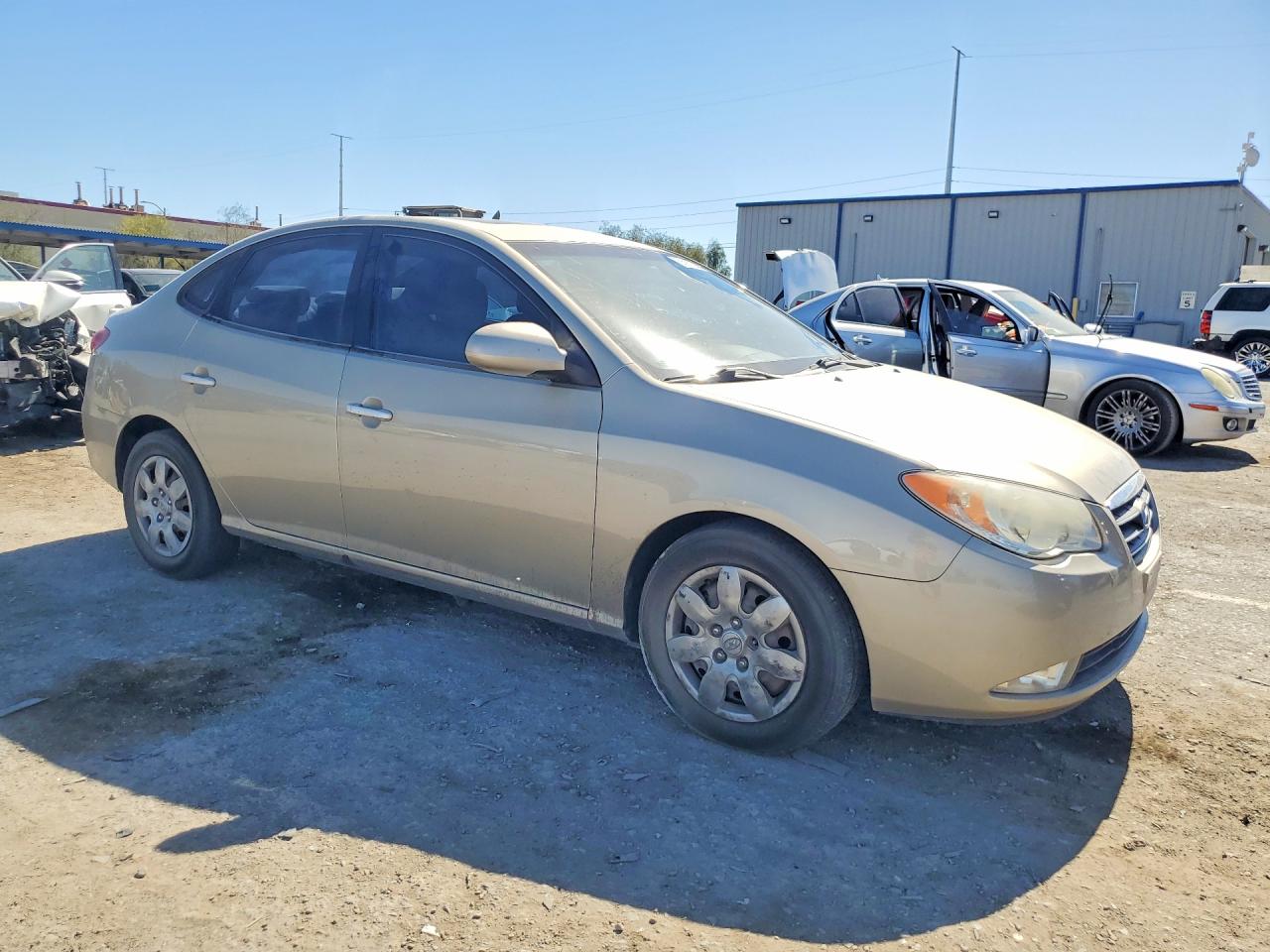 2008 Hyundai Elantra Gls Beige vin: KMHDU46D88U470168