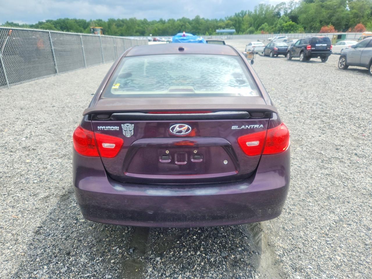 2008 Hyundai Elantra Gls Purple vin: KMHDU46D88U488685