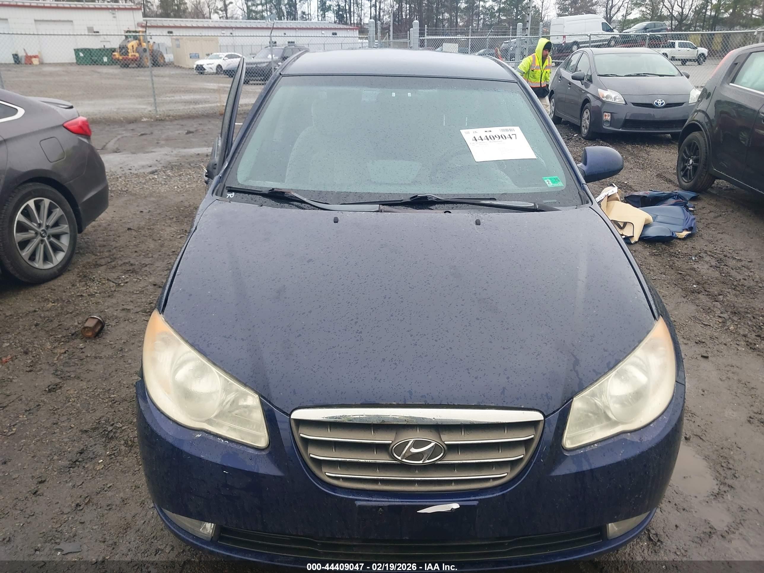 2008 Hyundai Elantra Gls/se Blue vin: KMHDU46D88U490100
