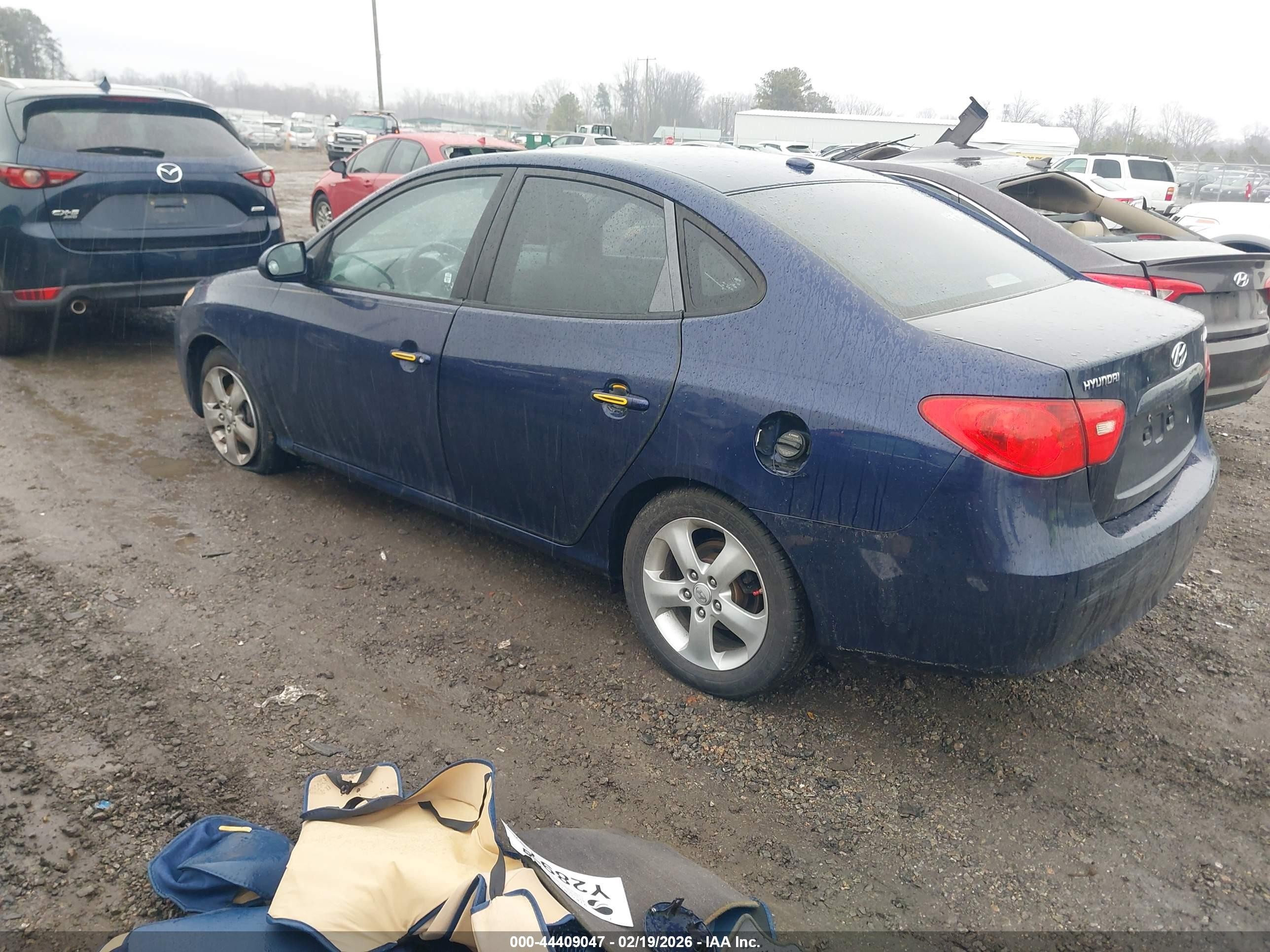 2008 Hyundai Elantra Gls/se Blue vin: KMHDU46D88U490100