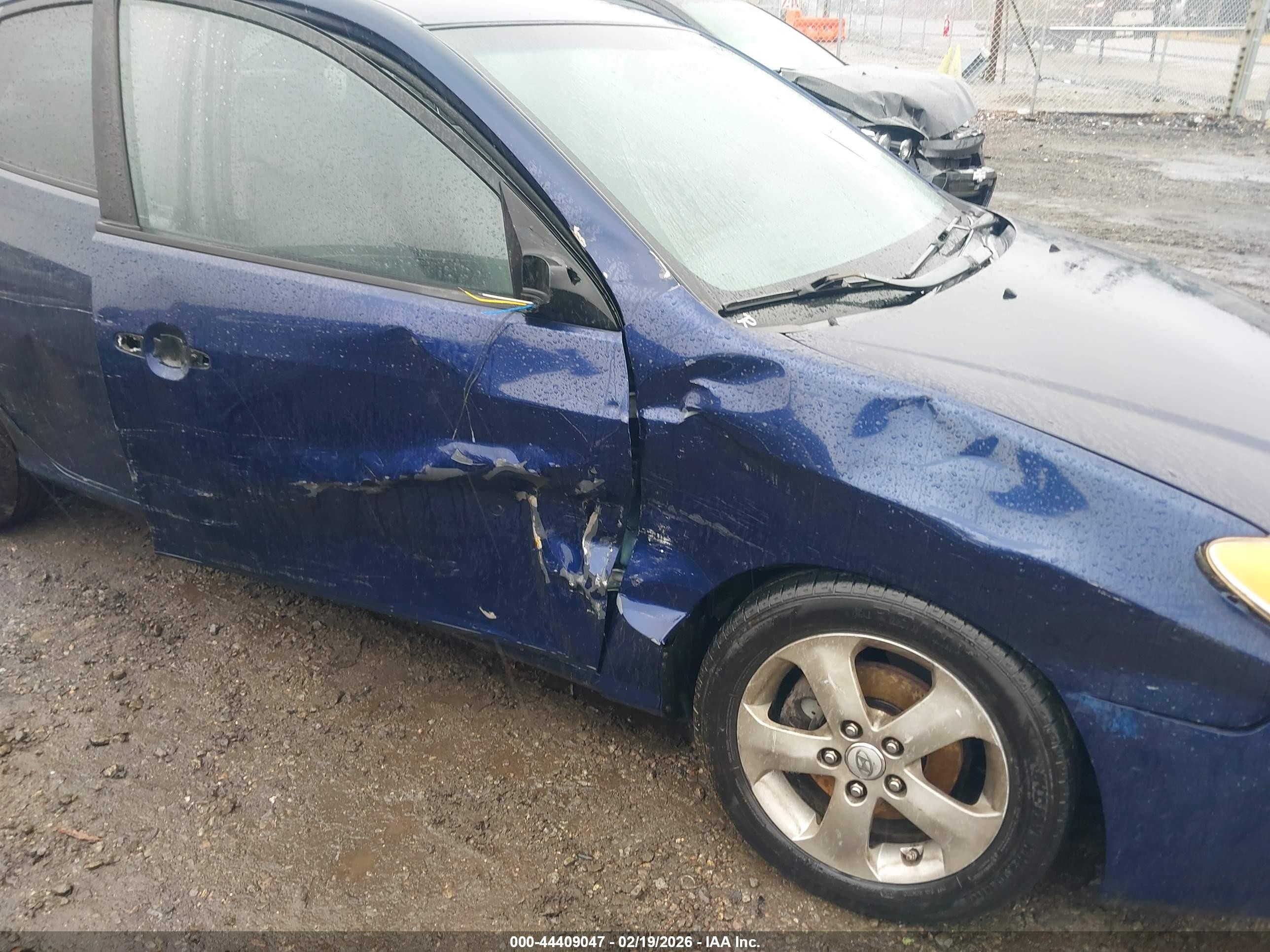 2008 Hyundai Elantra Gls/se Blue vin: KMHDU46D88U490100