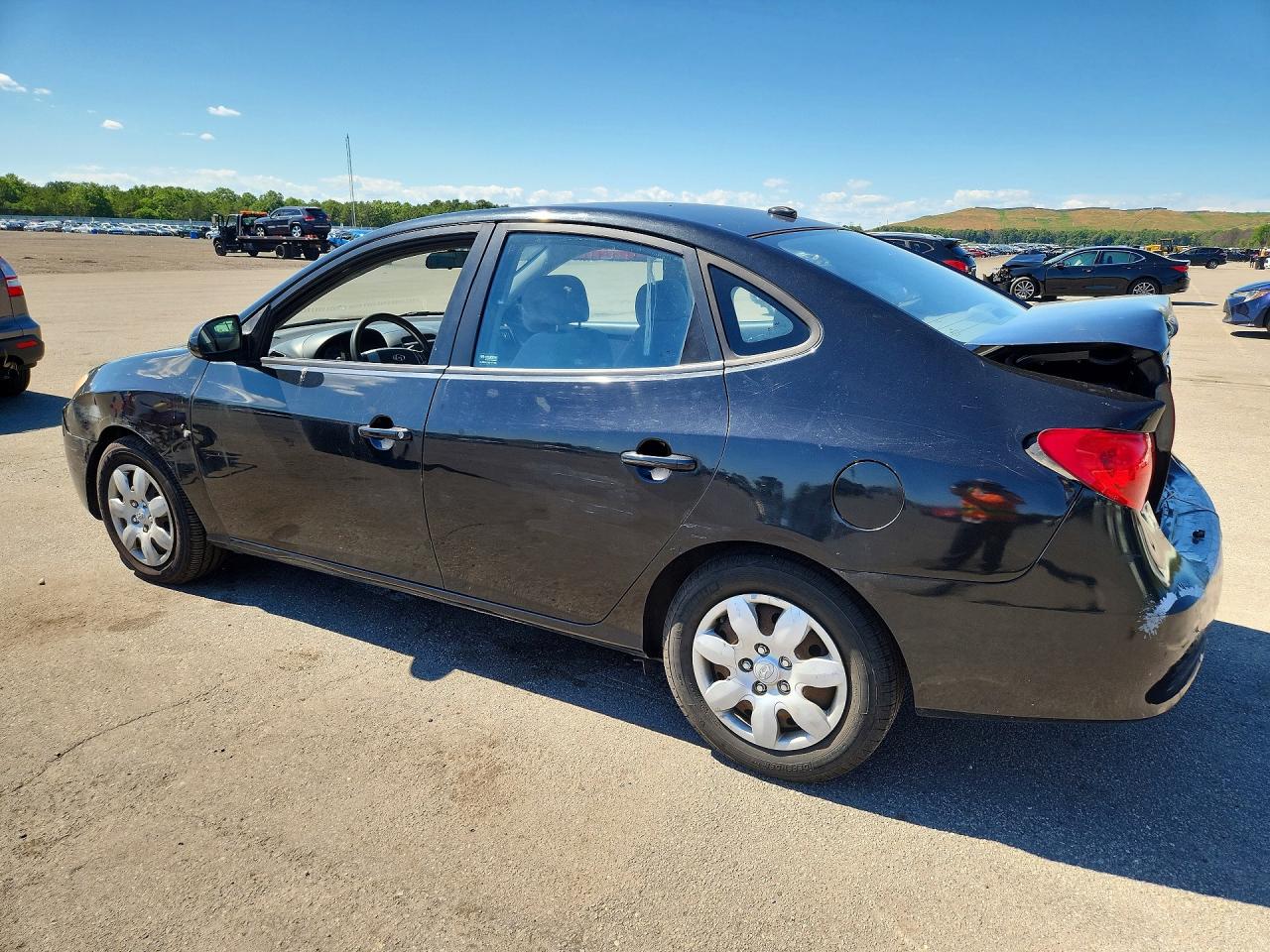 2008 Hyundai Elantra Gls Black vin: KMHDU46D88U492431