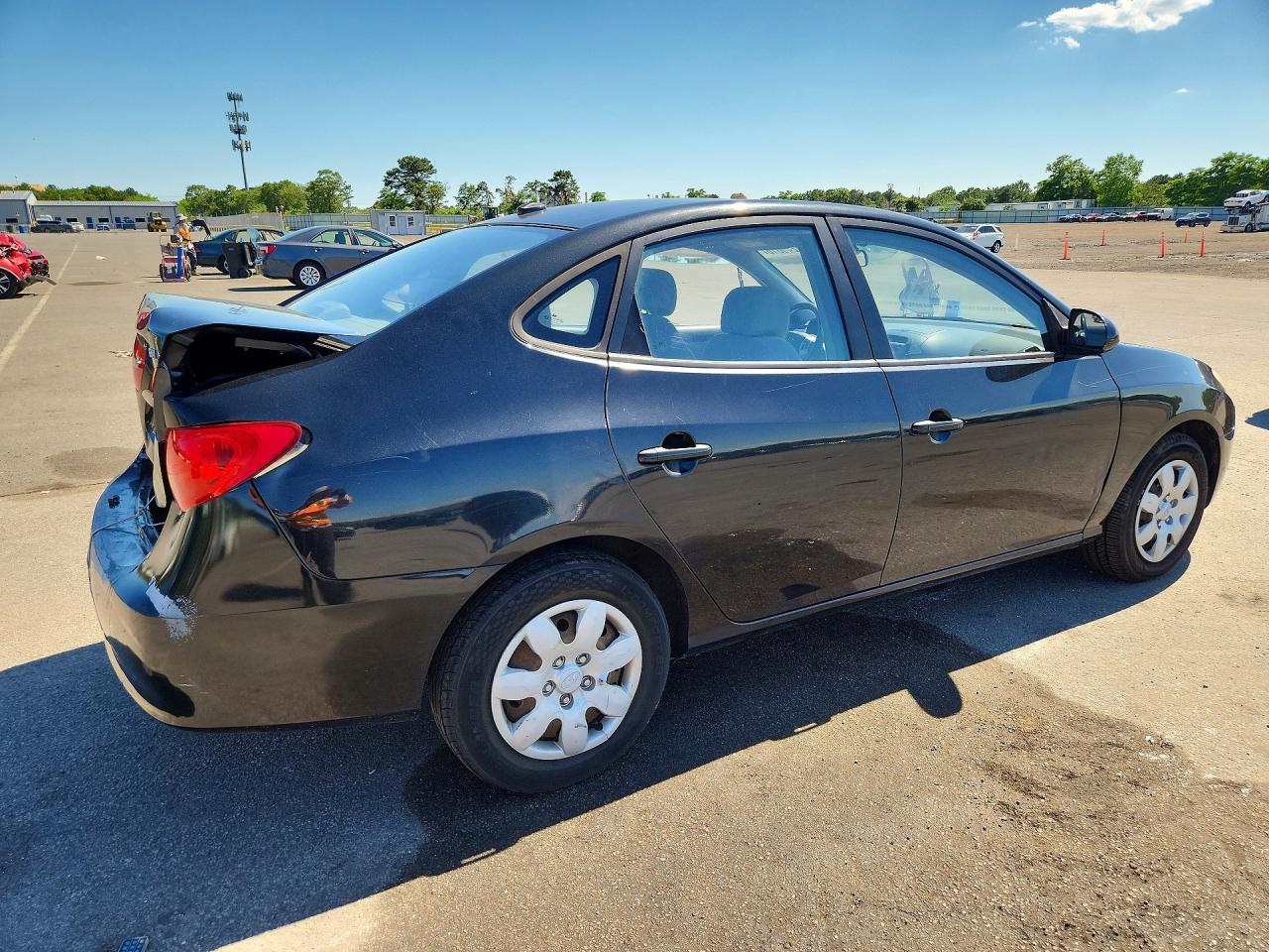 2008 Hyundai Elantra Gls Black vin: KMHDU46D88U492431