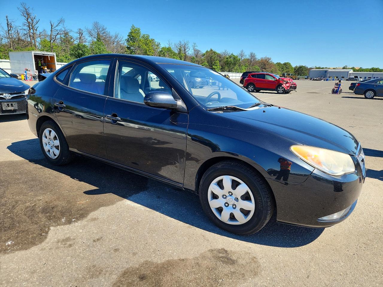 2008 Hyundai Elantra Gls Black vin: KMHDU46D88U492431