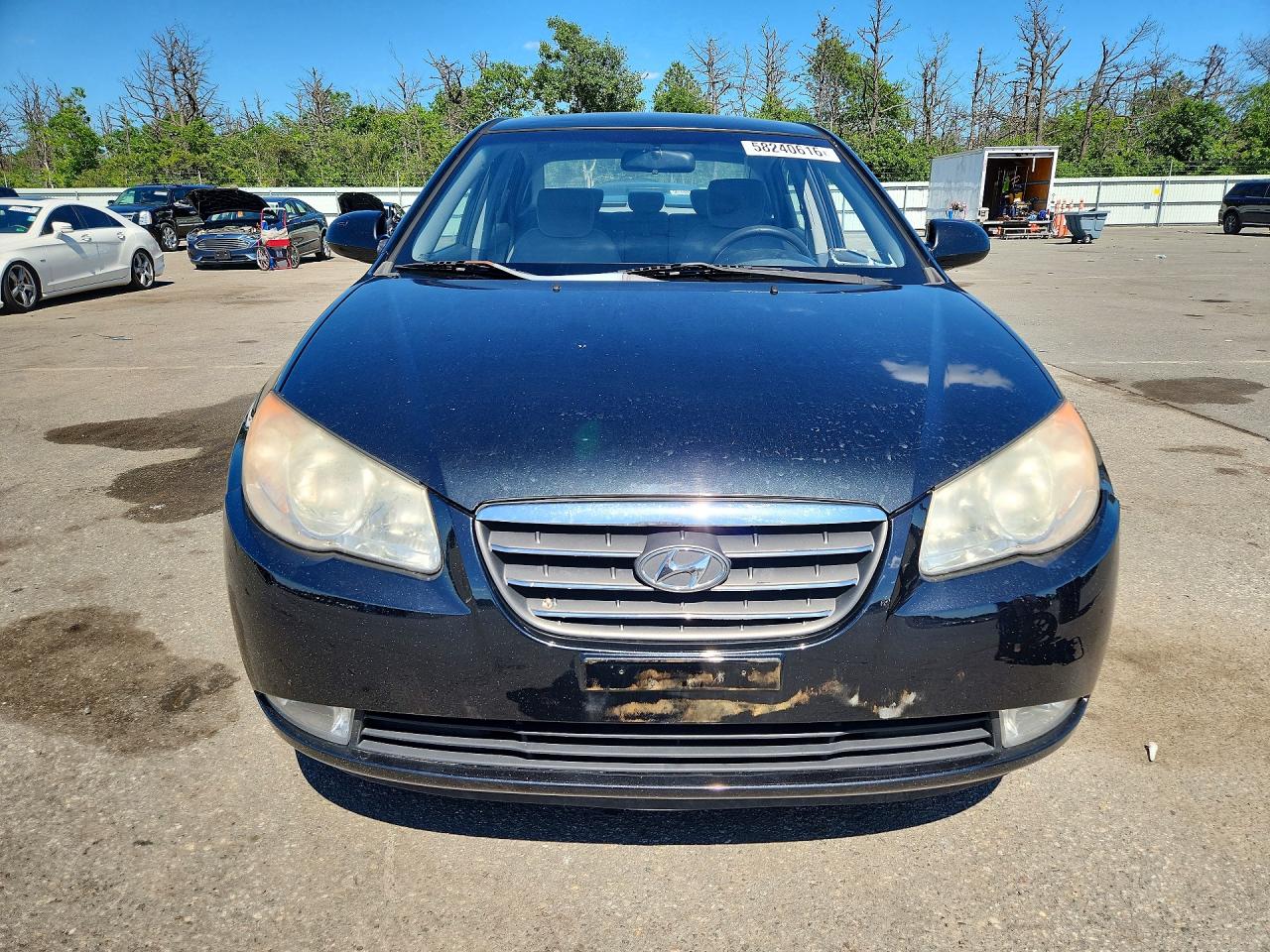 2008 Hyundai Elantra Gls Black vin: KMHDU46D88U492431