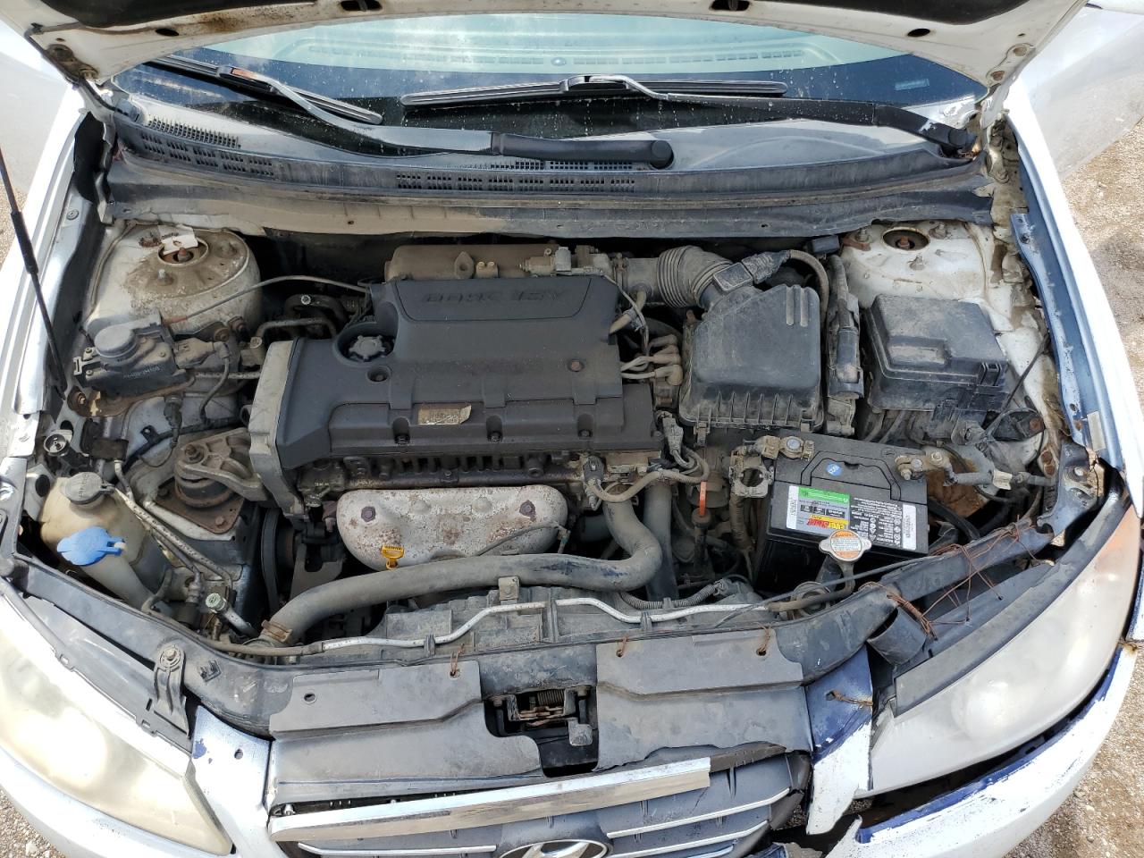 2008 Hyundai Elantra Gls White vin: KMHDU46D88U506294