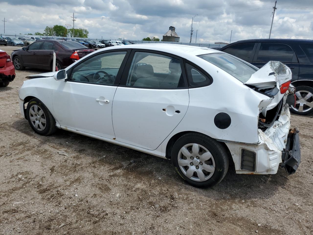 2008 Hyundai Elantra Gls White vin: KMHDU46D88U506294