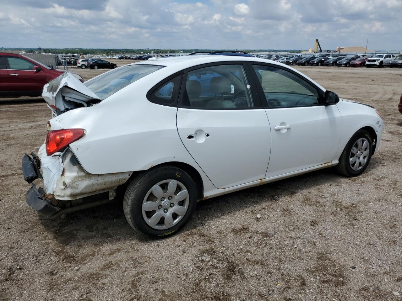 2008 Hyundai Elantra Gls White vin: KMHDU46D88U506294