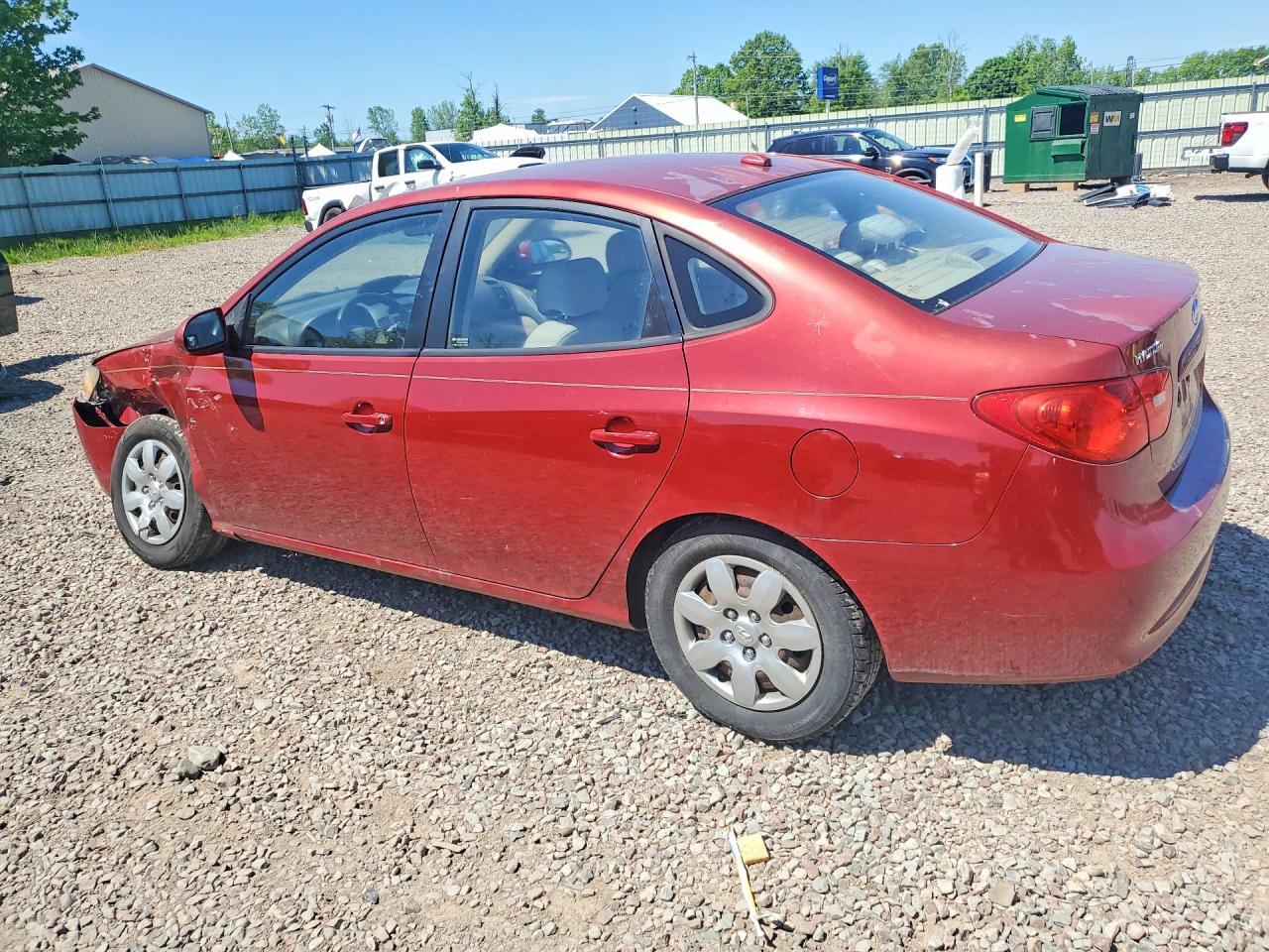 2008 Hyundai Elantra Gls Red vin: KMHDU46D88U546018
