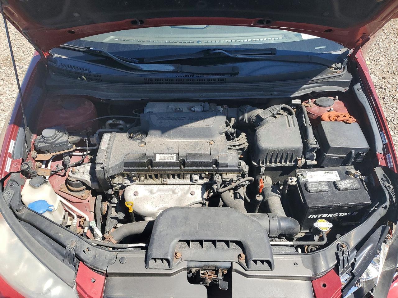 2008 Hyundai Elantra Gls Red vin: KMHDU46D88U546018