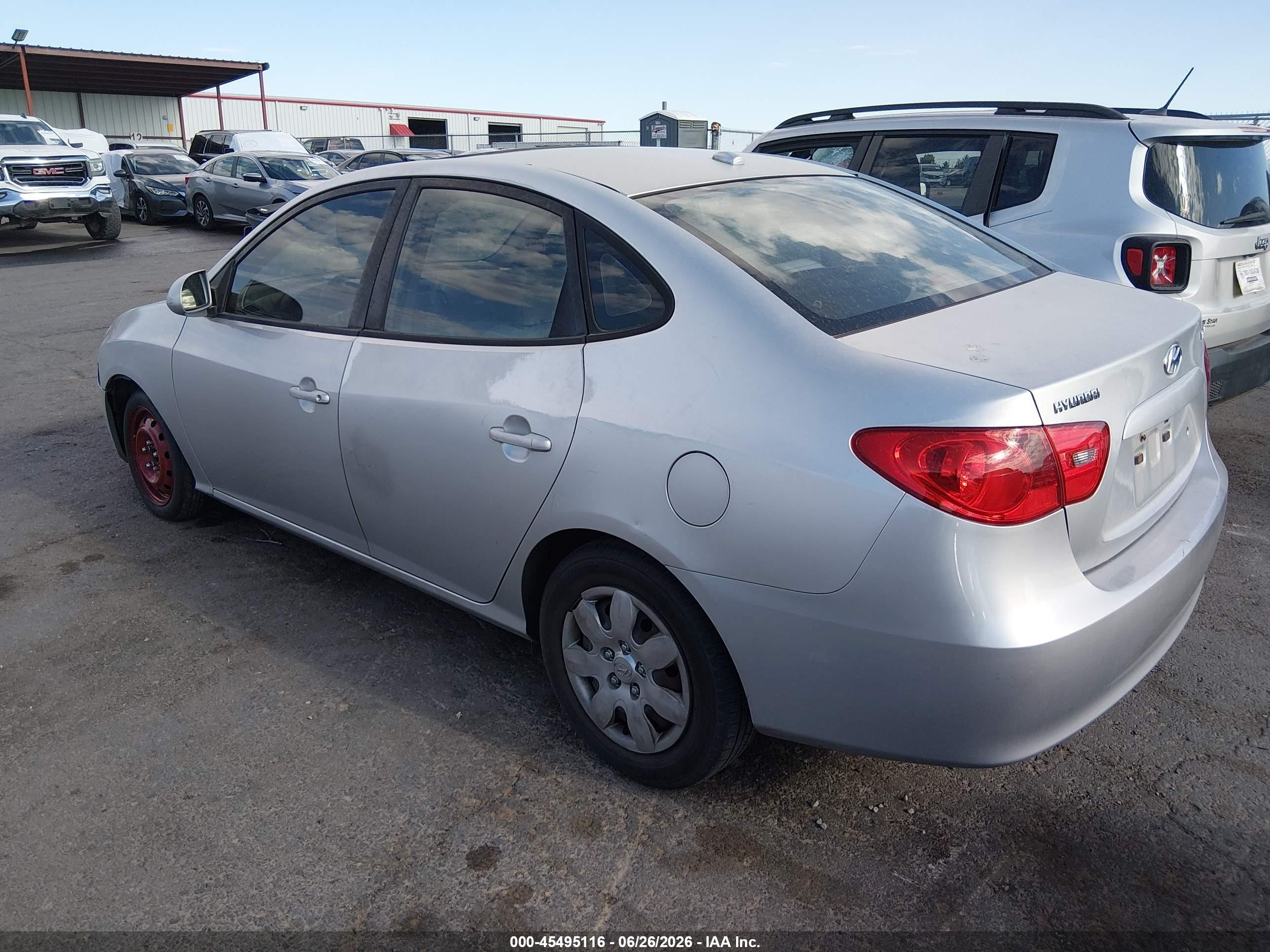 2008 Hyundai Elantra Gls/se Silver vin: KMHDU46D88U554491
