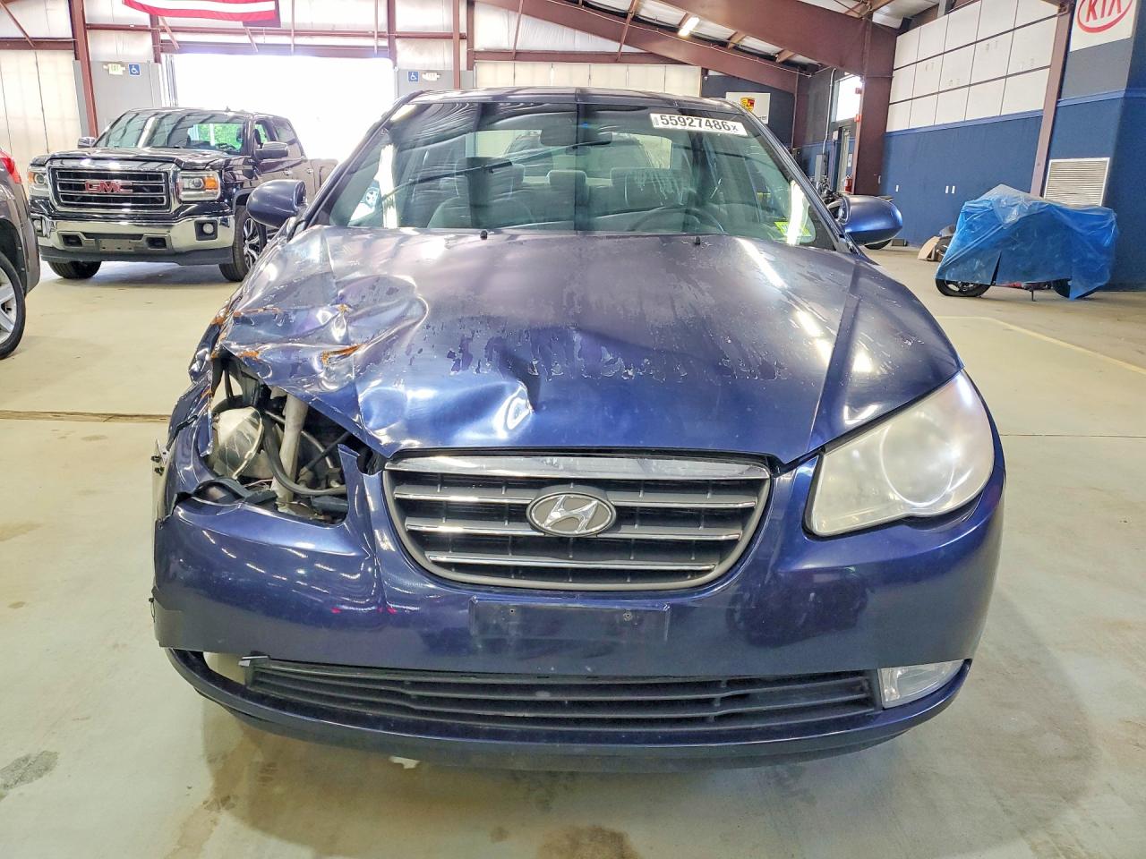 2008 Hyundai Elantra Gls Blue vin: KMHDU46D88U564387