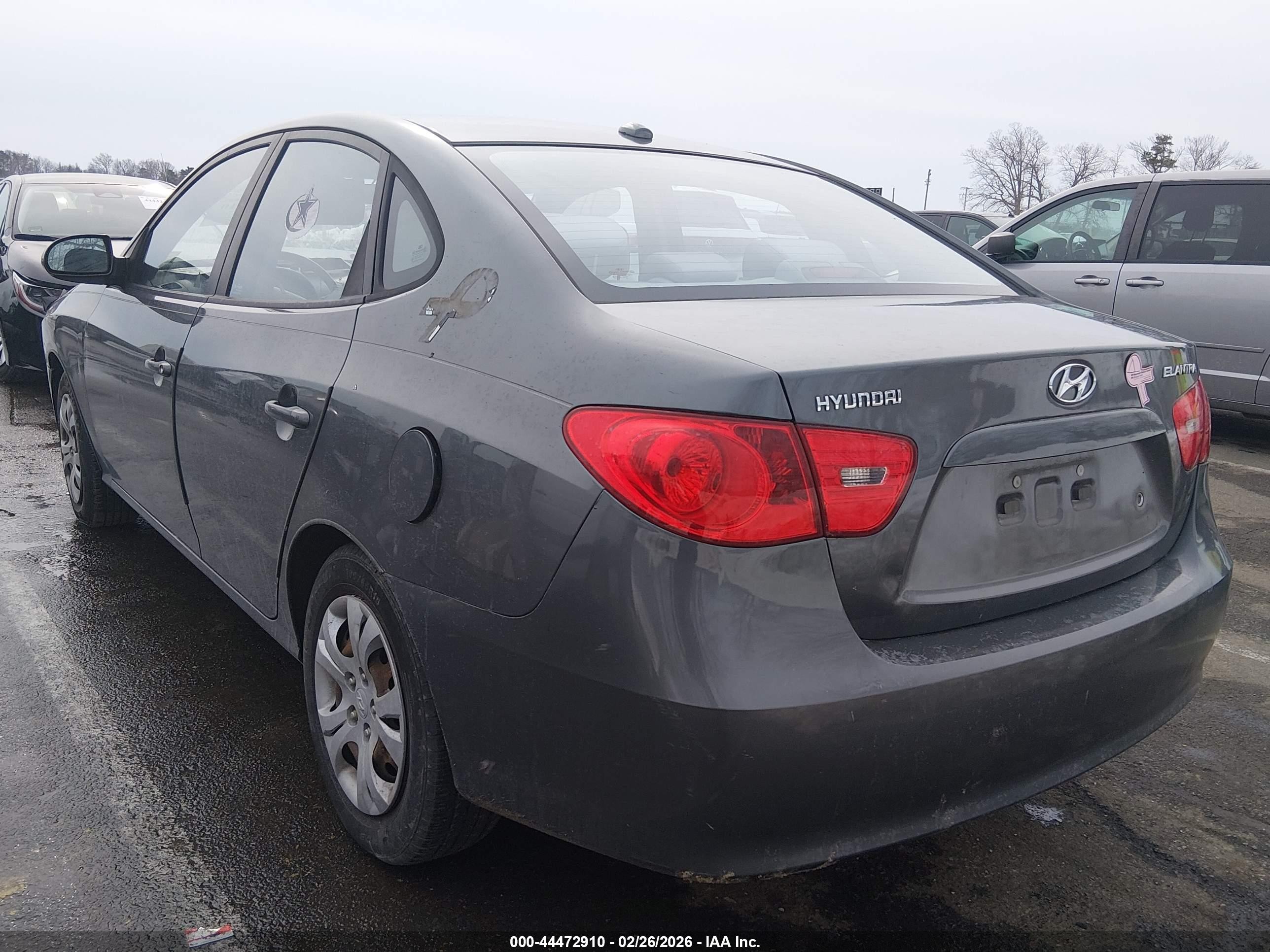 2008 Hyundai Elantra Gls/se Gray vin: KMHDU46D88U583845