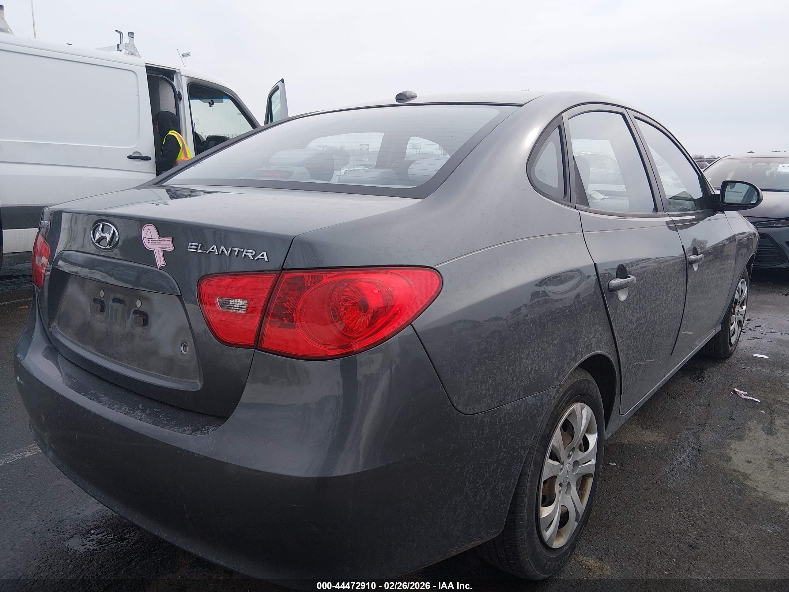 2008 Hyundai Elantra Gls/se Gray vin: KMHDU46D88U583845