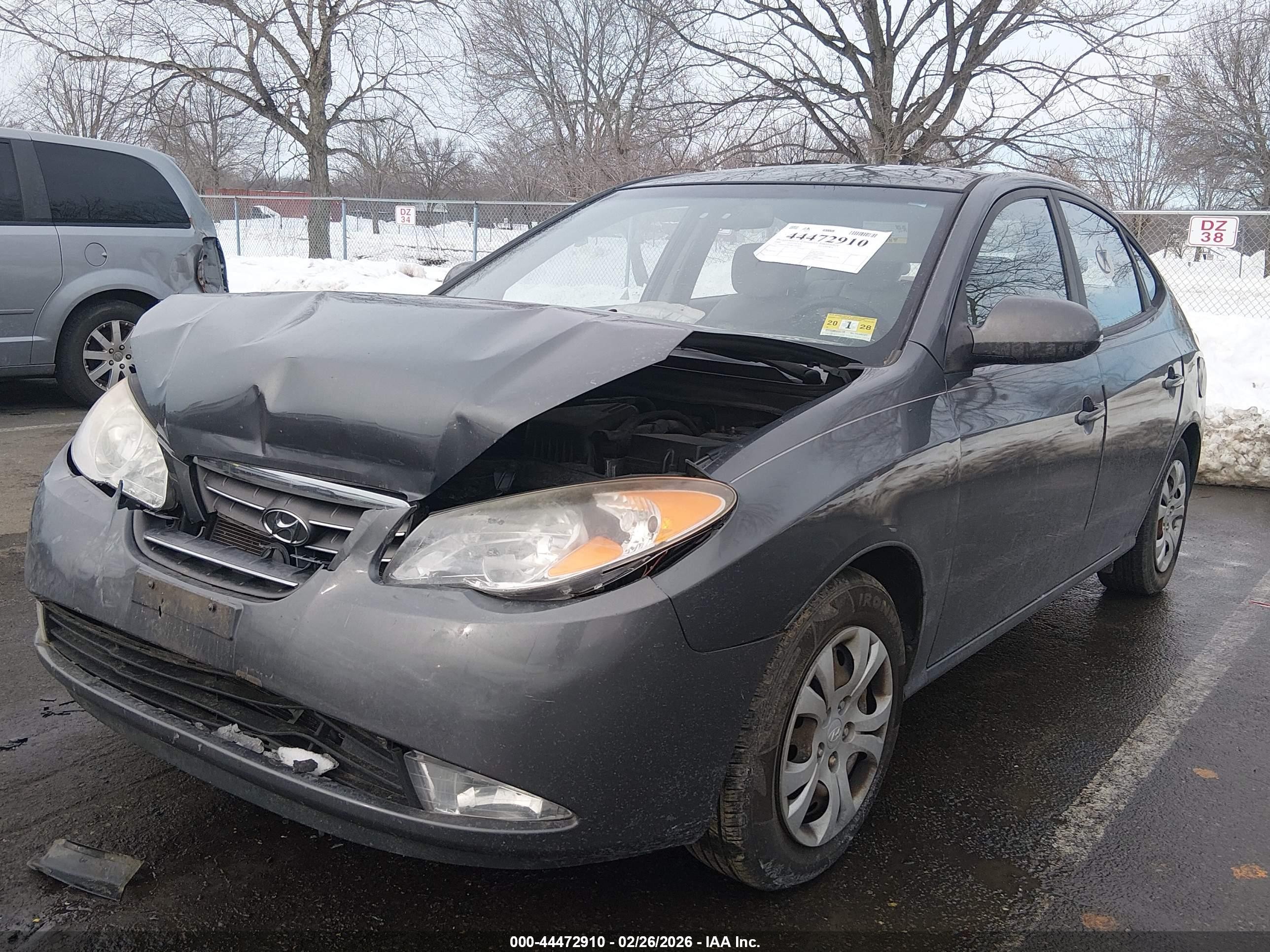 2008 Hyundai Elantra Gls/se Gray vin: KMHDU46D88U583845