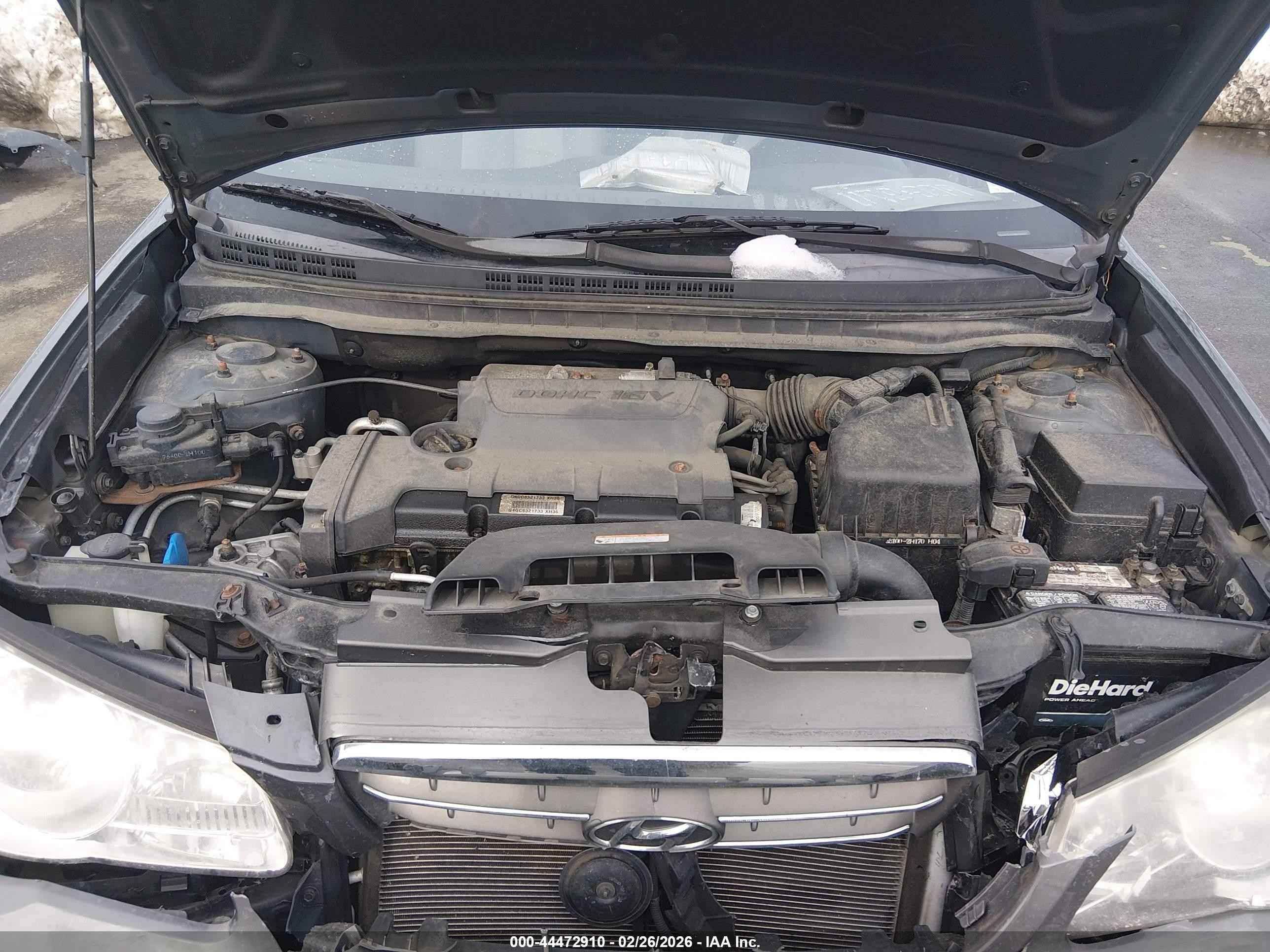 2008 Hyundai Elantra Gls/se Gray vin: KMHDU46D88U583845