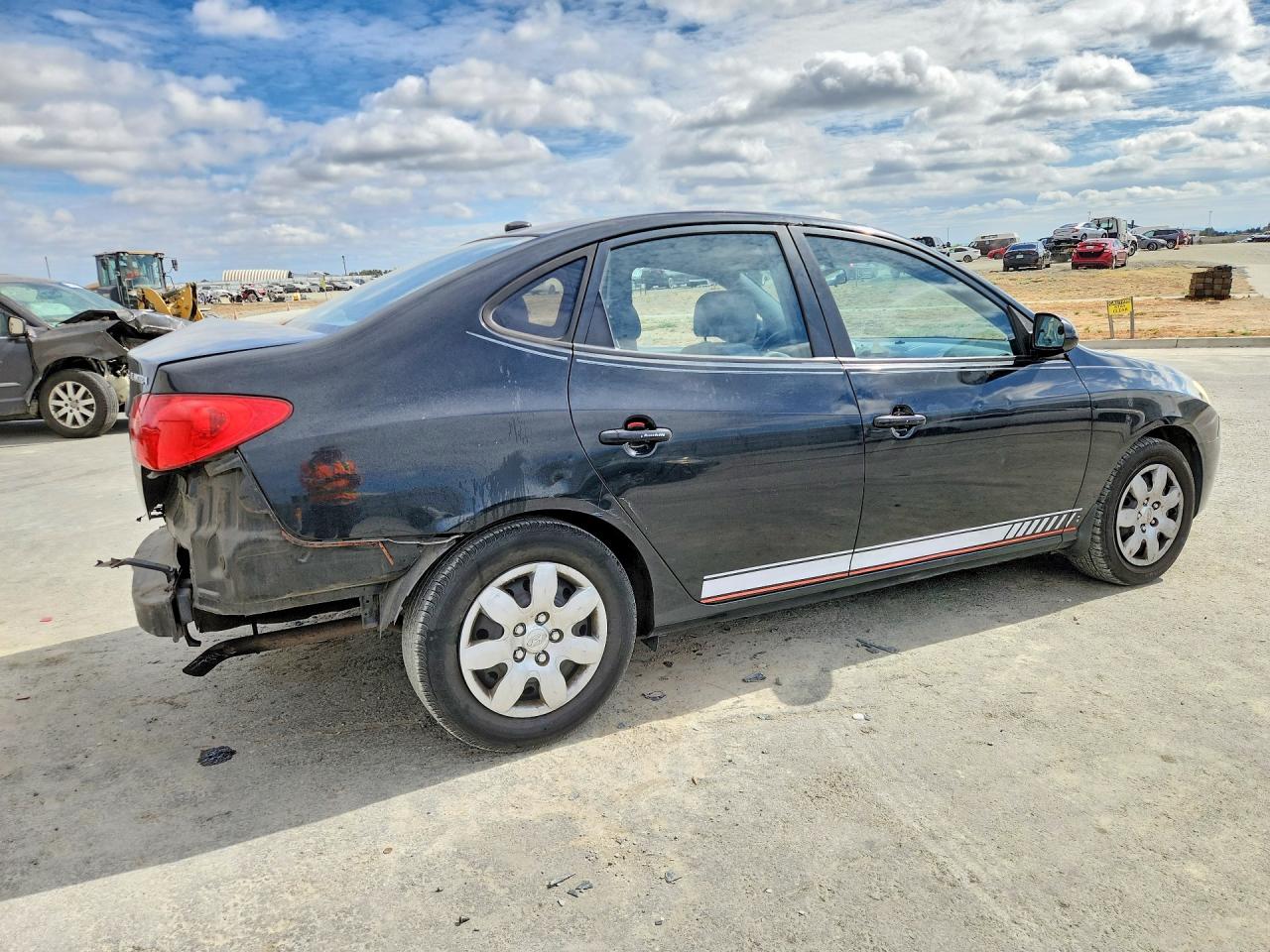 2008 Hyundai Elantra Gls Black vin: KMHDU46D88U587572